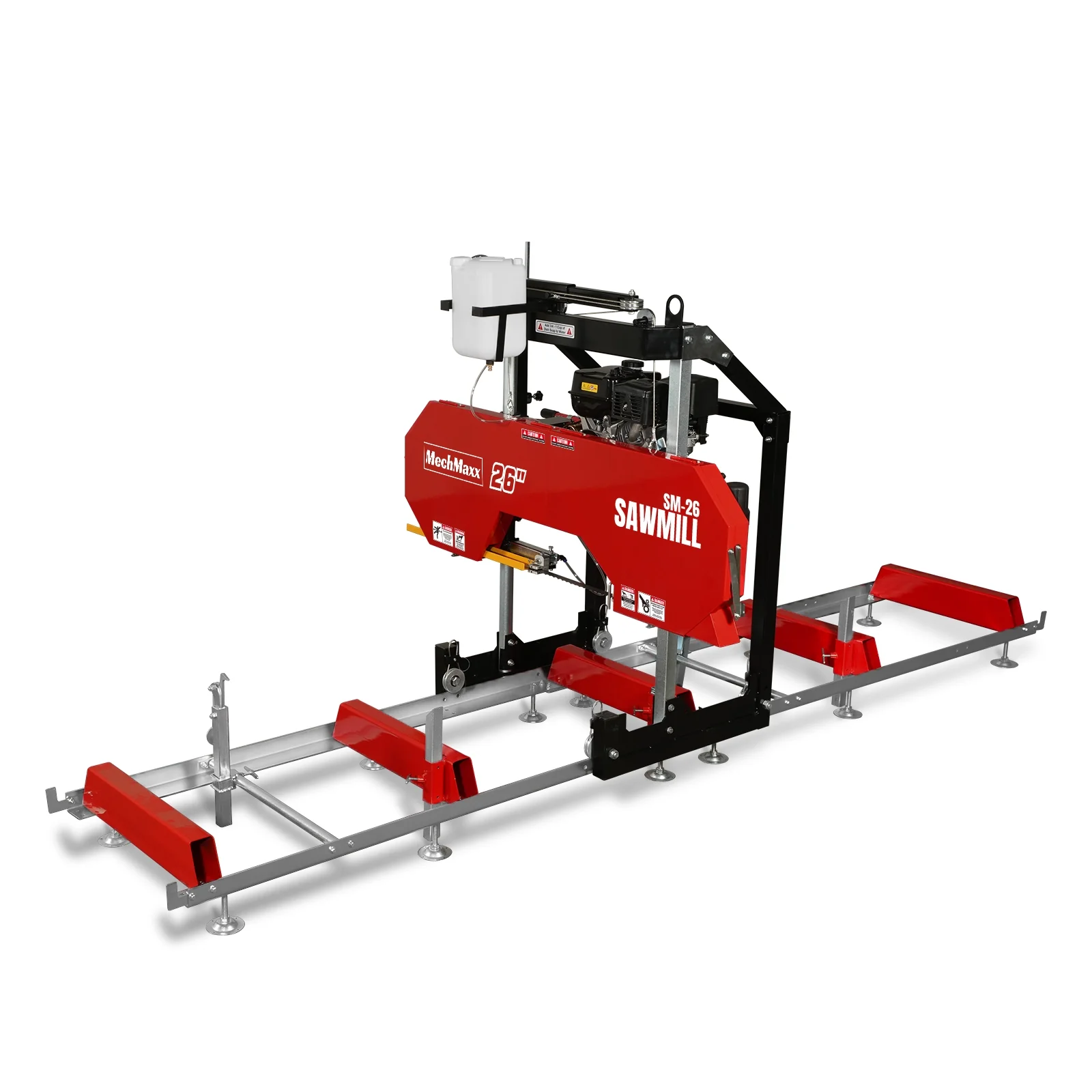 26" Portable Sawmill,  459cc 15HP E-Start Gasoline Engine,  20" Board  Width,  13' Track Length ,  SM-26 - Image 19