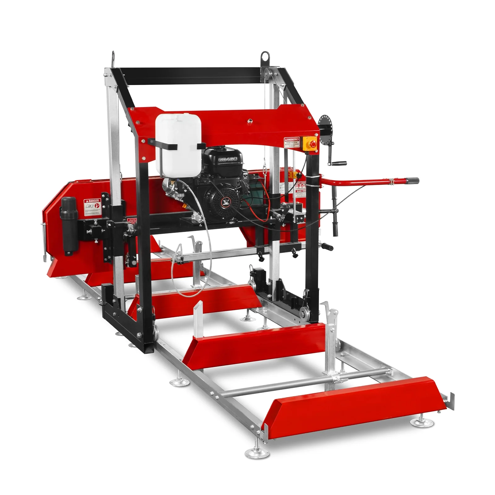 32" Portable Sawmill,  459cc 15HP E-Start Gasoline Engine,  26.5" Board Width,  13' Track Length ,  SM-32 - Image 24