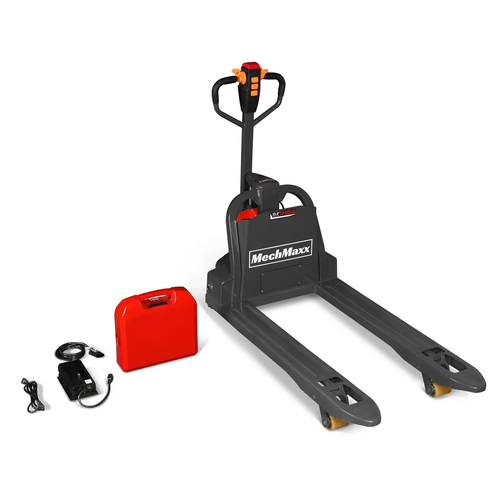 3300lbs Lithium-ion Electric Pallet Jack,  45"x27" Fork,  24V 40Ah Removable Battery,  Walkie Type Truck,  LPT33 - Image 14