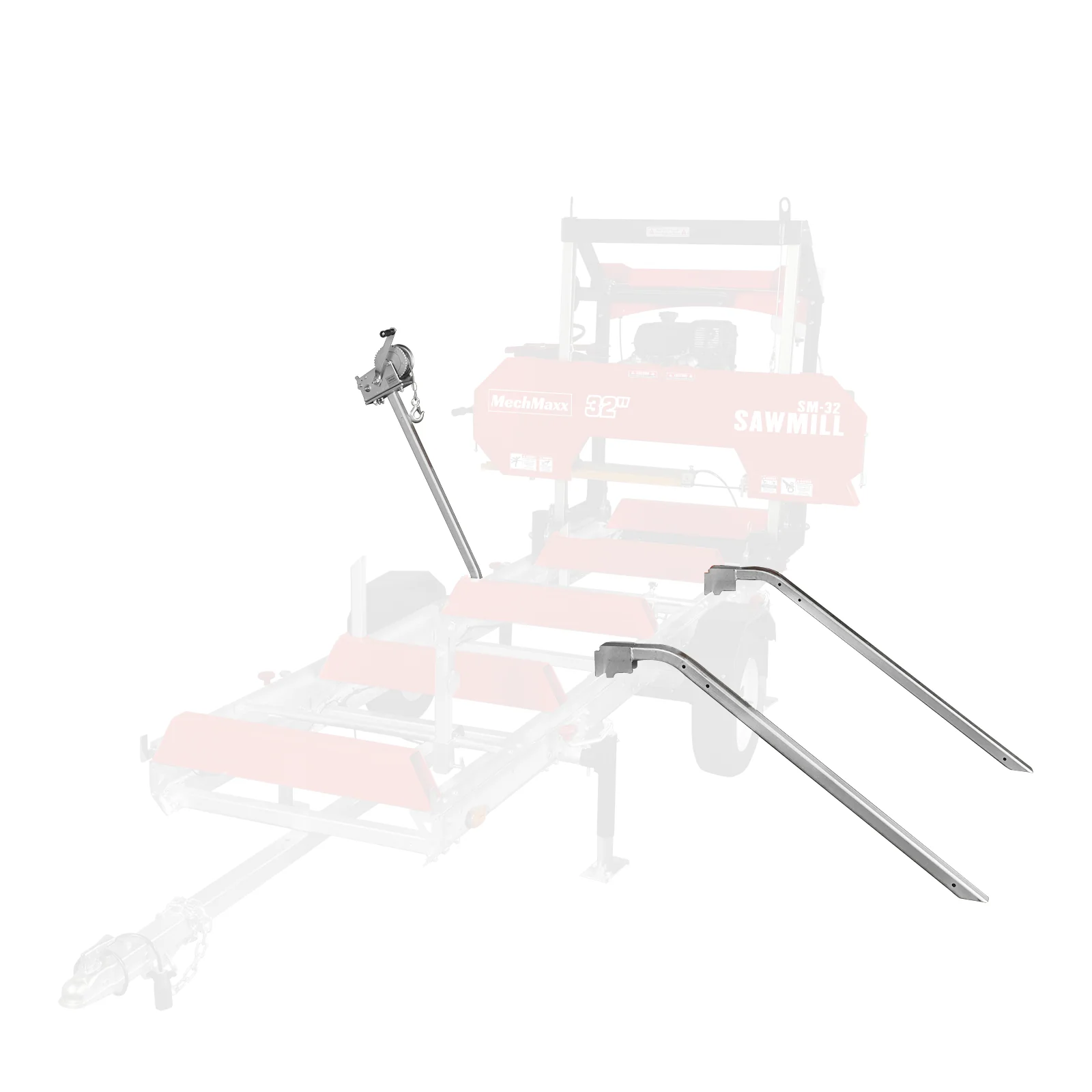 Log Loading Ramp Kit for Sawmill Trailer , SM-26 and SM-32 - Image 3