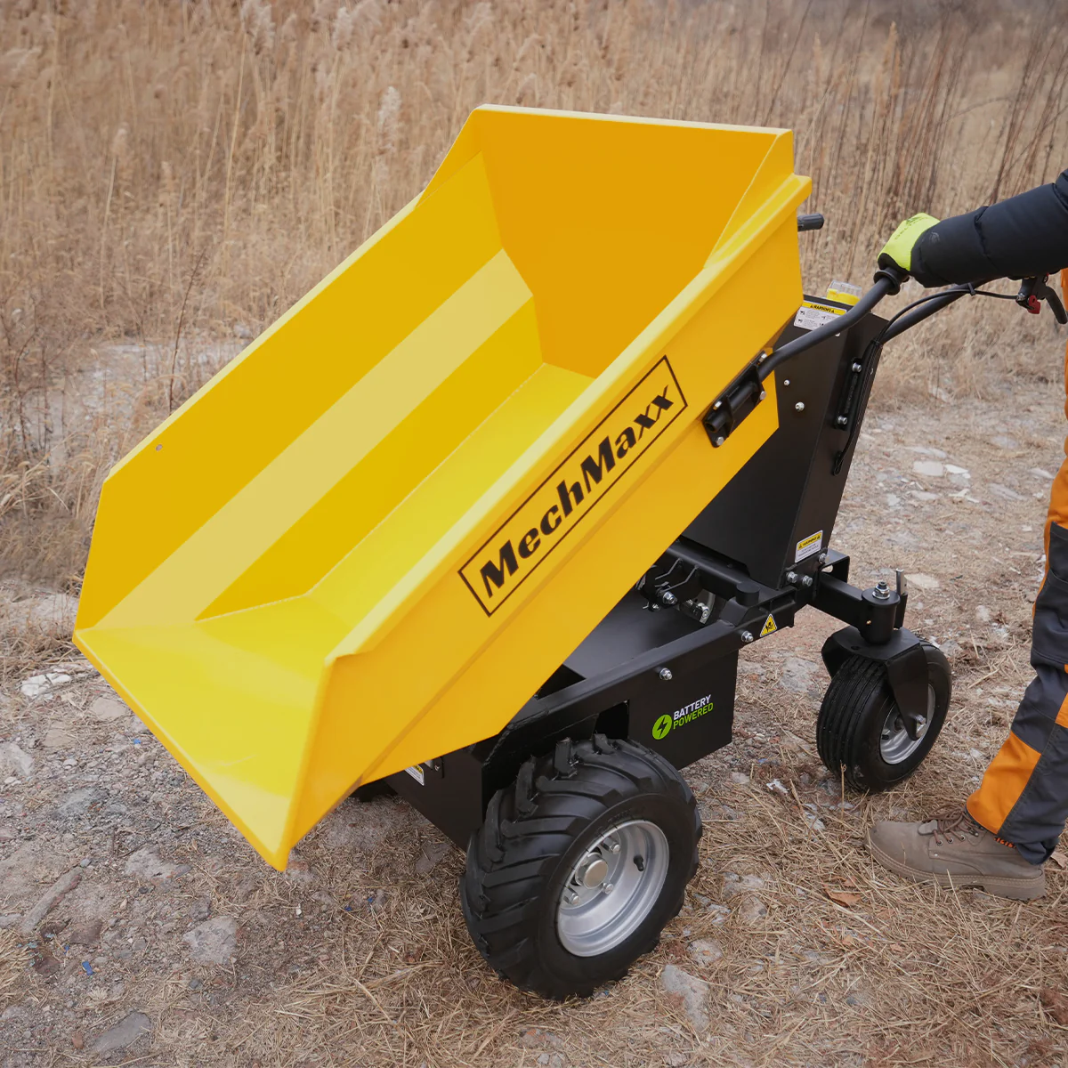 MechMaxx 1100Lbs Loading Battery Powered Barrow Electric Mini Dumper for Sale,  1000W 48V Brushless DC Motor,  E50 - Image 5