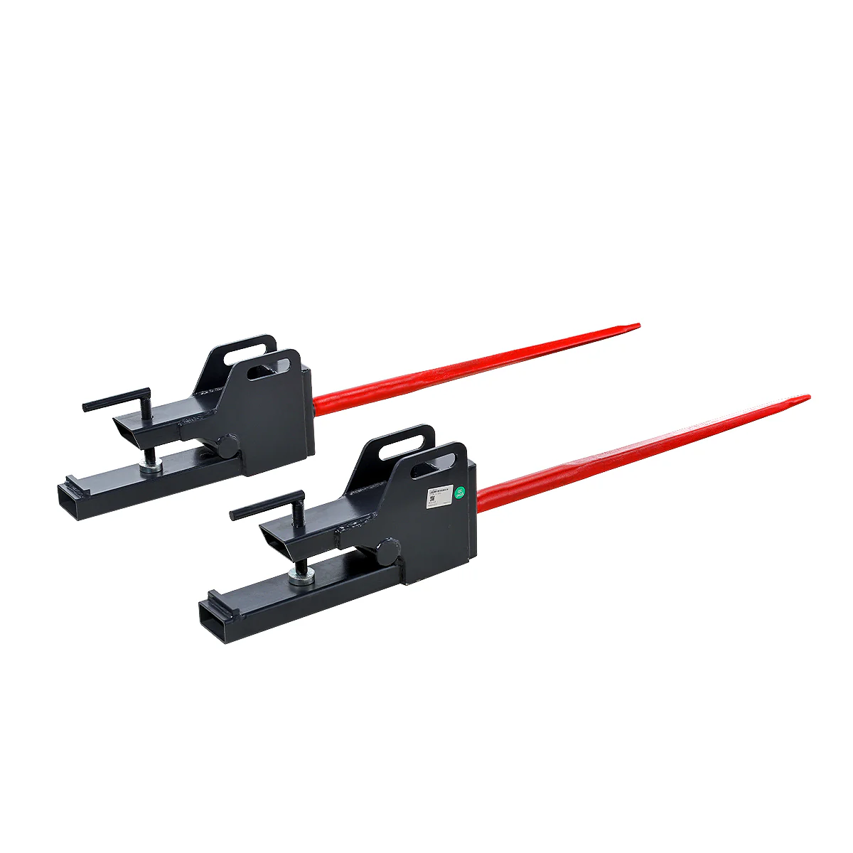 MechMaxx 43" Clamp-On Hay Bale Spear 1100lbs Capacity for Tractor Skid Steer Loader - Image 6