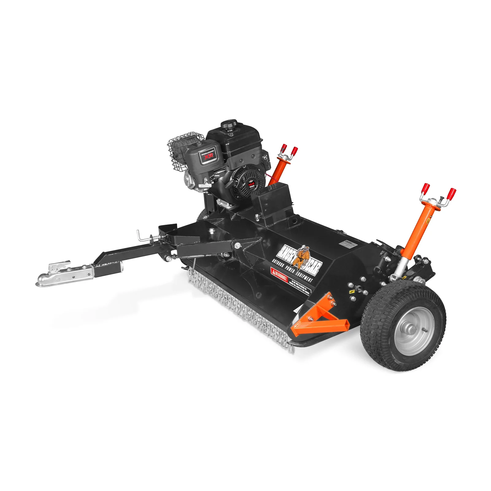 MechMaxx 48" Tow-Behind ATV Offset Flail Mower,  B&S 13.5HP 420cc E-start Gas Engine Powered; Adjustable Mowing Height,  ATV120 - Image 3