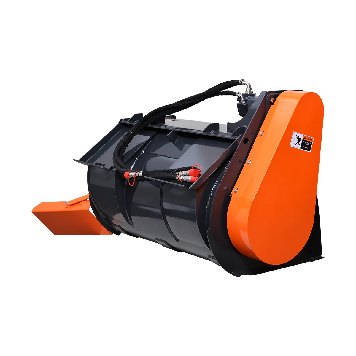 MechMaxx 60” Skid Steer Concrete Mixer Attachment, Side Chute Dispenser & Bag Splitter, Universal Mount, 16 Cu-Ft Capacity - Image 6