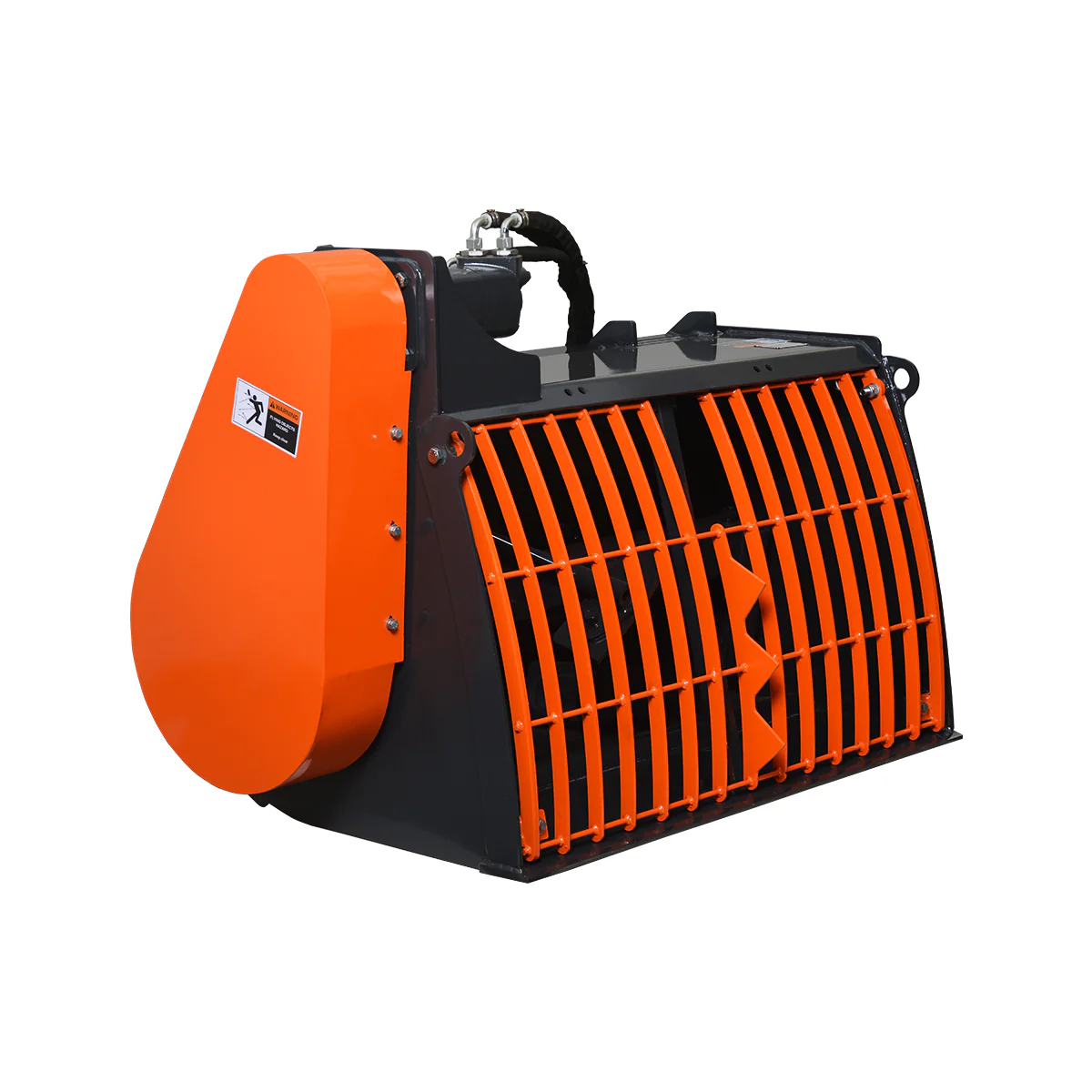 MechMaxx 60” Skid Steer Concrete Mixer Attachment, Side Chute Dispenser & Bag Splitter, Universal Mount, 16 Cu-Ft Capacity - Image 7