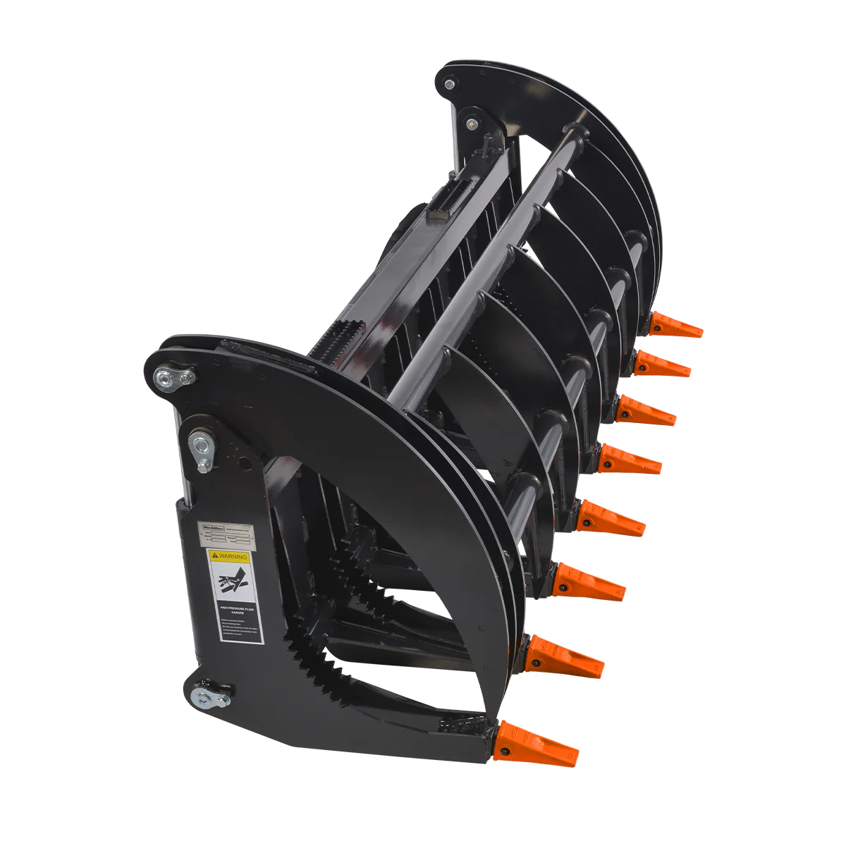 78” Skid Steer Heavy Root Rake Grapple Attachment,52in Jaw Opening , HGG-78 - Image 4