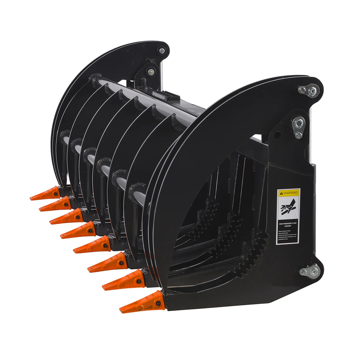 78” Skid Steer Heavy Root Rake Grapple Attachment,52in Jaw Opening , HGG-78 - Image 6