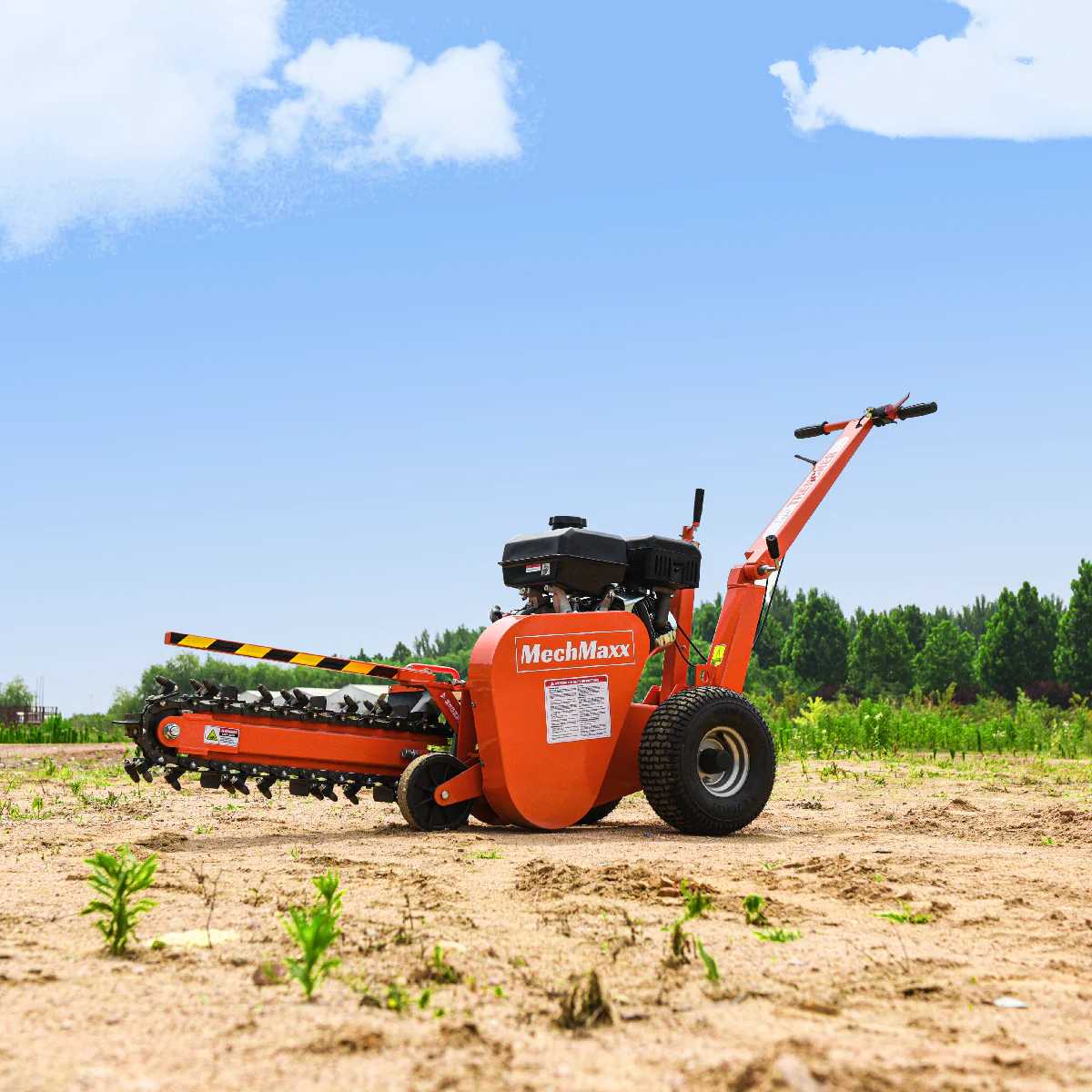 MechMaxx 7HP Gas Powered Cable Ditching Mini Trencher , TCR650 - Image 4