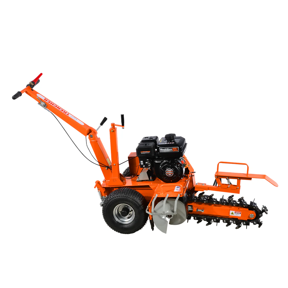 MechMaxx 7HP Gas Powered Cable Ditching Mini Trencher , TCR650 - Image 6