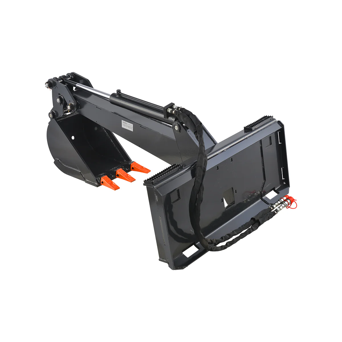 MechMaxx Skid Steer Backhoe Attachment, 14” Bucket Included, 78in Digging Depth,LBH-14 - Image 4