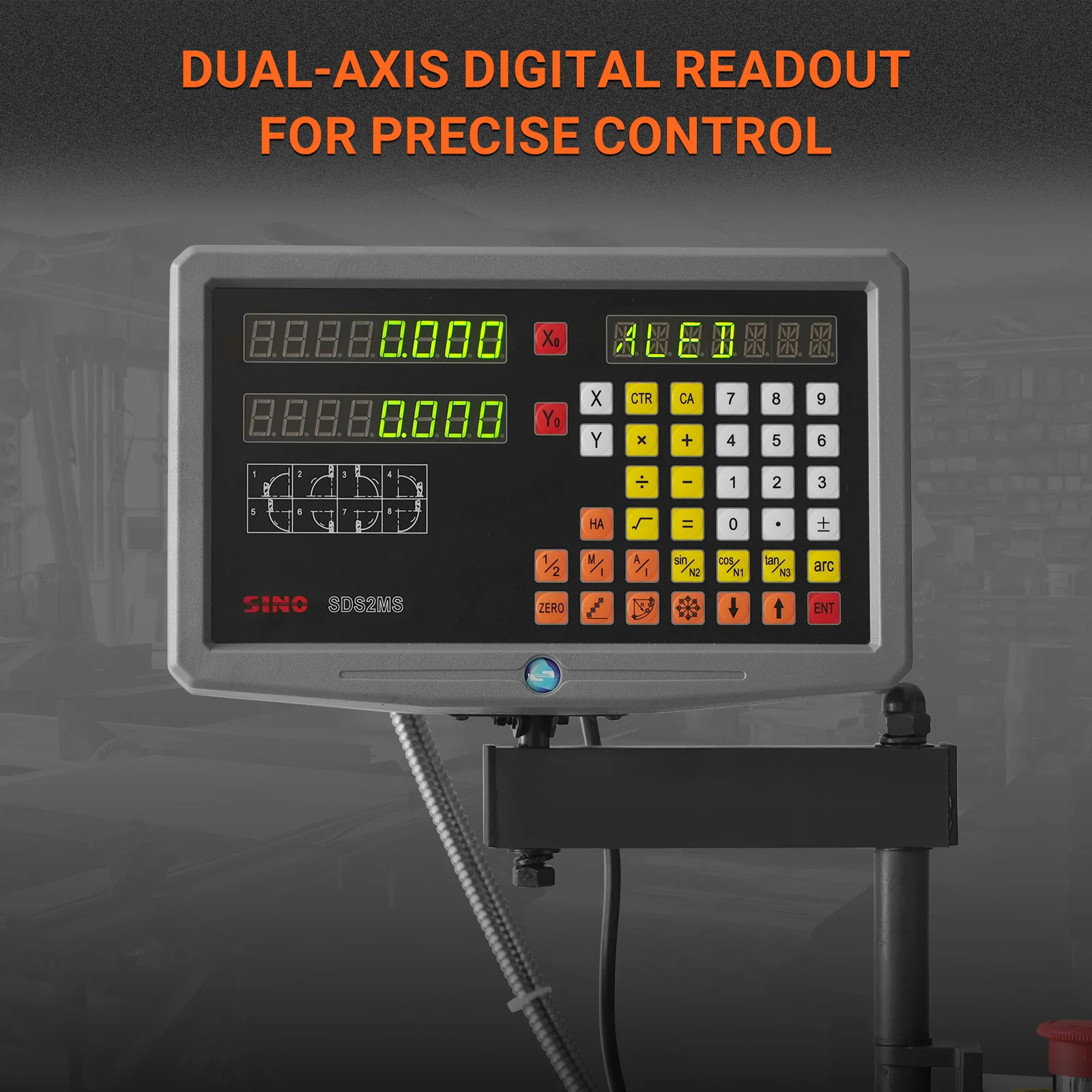 1.5‘’ Spindle Bore Metal Lathe Machine with DRO 10'' x 30'' High Precision Benchtop 0-2000 RPM  Variable Speed Metal Working Machine 1.5HP Small Lathe without Stand 1030VD - Image 5