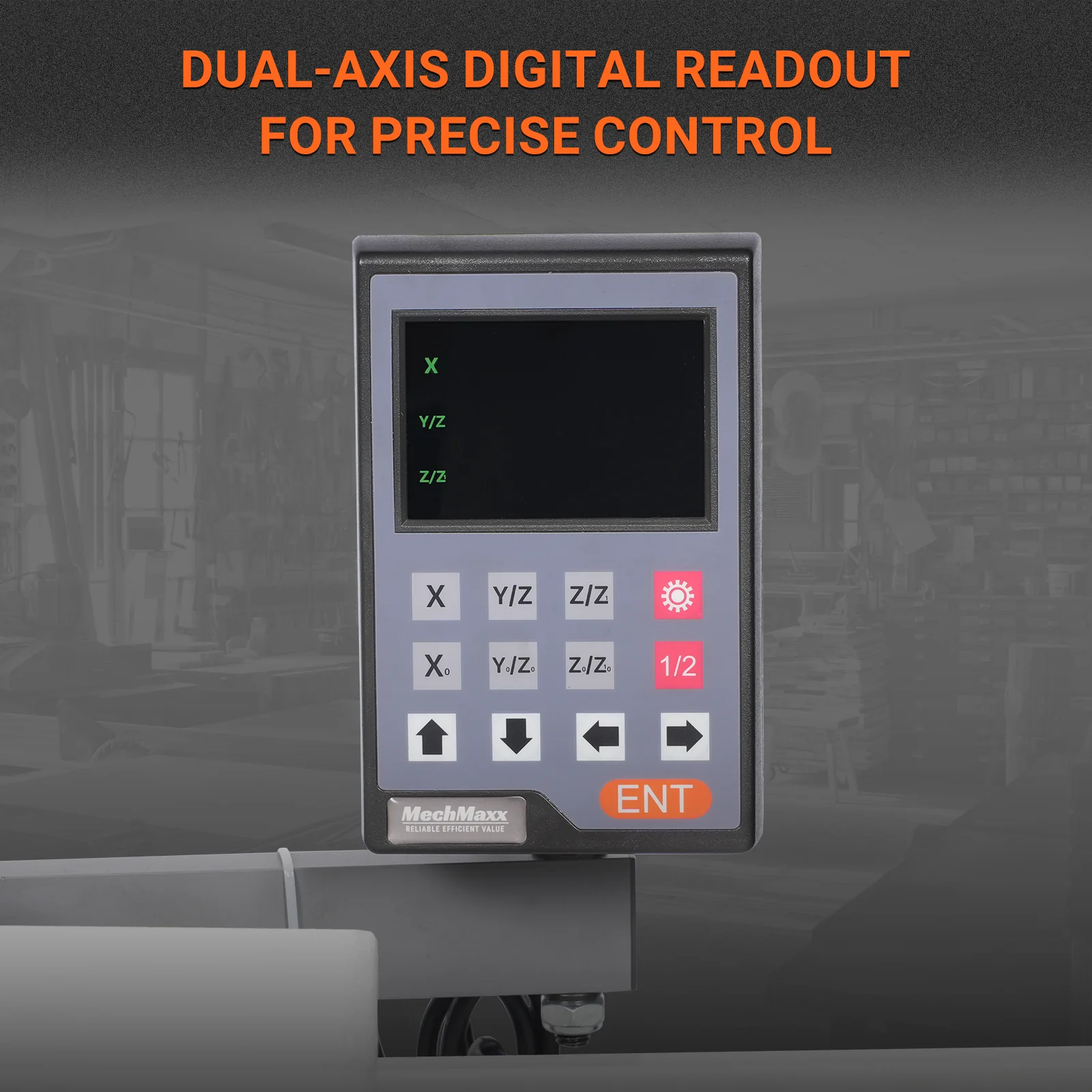 1.5‘’ Spindle Bore Metal Lathe Machine with DRO 8'' x 16'' High Precision Brushless Motor Mini 1.5HP Benchtop 0-2500 RPM Variable Speed Metal Working Machine 1.5‘’ Spindle Bore Small Lathe without Stand 0831VD - Image 9