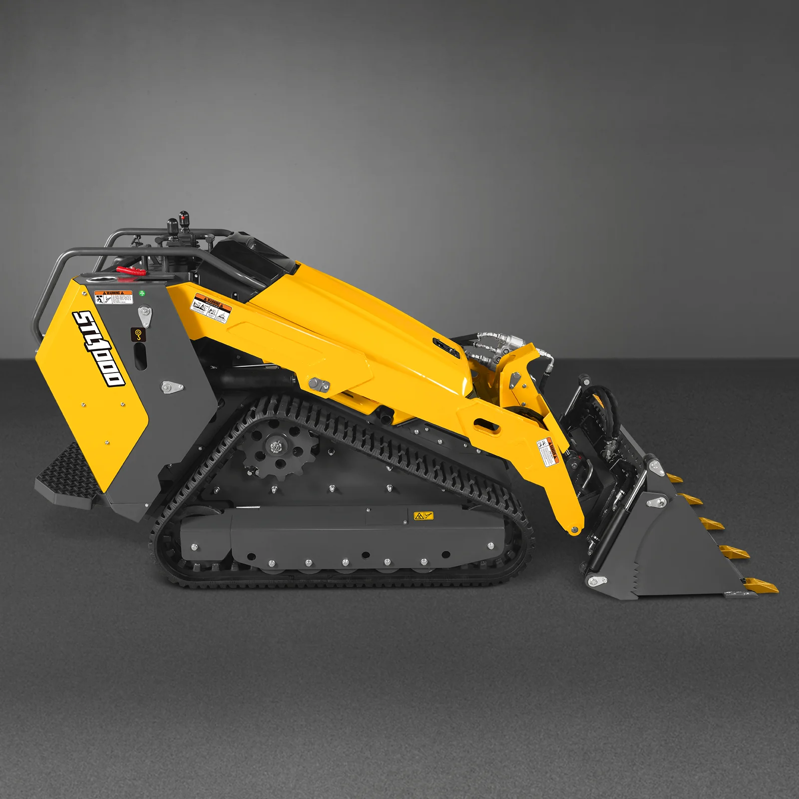 Mini Skid Steer Stand On Compact Track Loader ( 4 in 1 bucket included ) with 25HP KUBOTA D1105 Diesel Engine,  Common Industry Interface (CII),  CROBA  STL1000 - Image 106