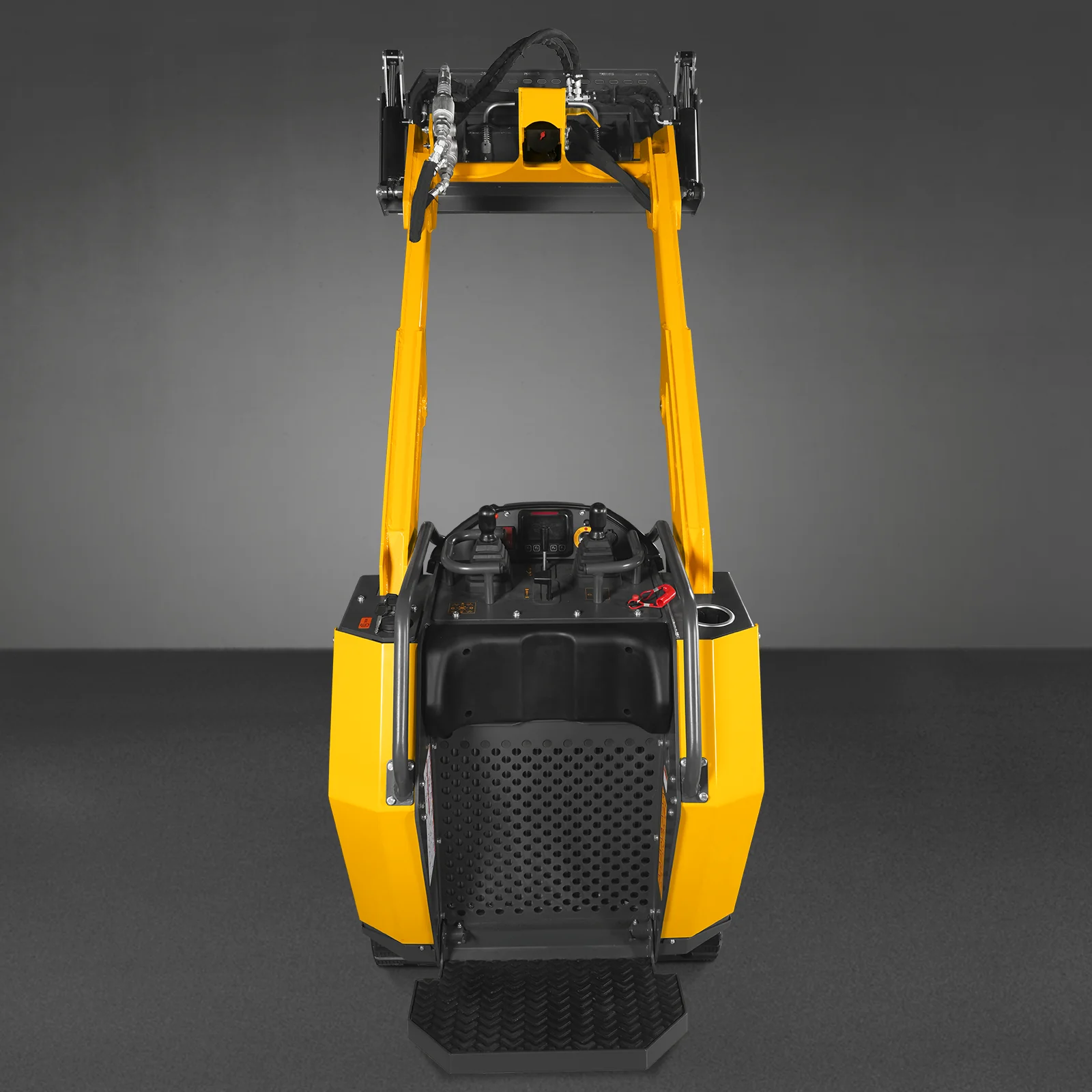 Mini Skid Steer Stand On Compact Track Loader ( 4 in 1 bucket included ) with 25HP KUBOTA D1105 Diesel Engine,  Common Industry Interface (CII),  CROBA  STL1000 - Image 109