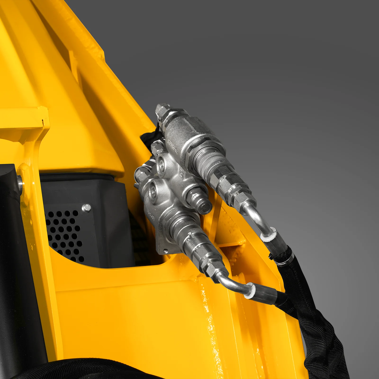 Mini Skid Steer Stand On Compact Track Loader ( 4 in 1 bucket included ) with 25HP KUBOTA D1105 Diesel Engine,  Common Industry Interface (CII),  CROBA  STL1000 - Image 35