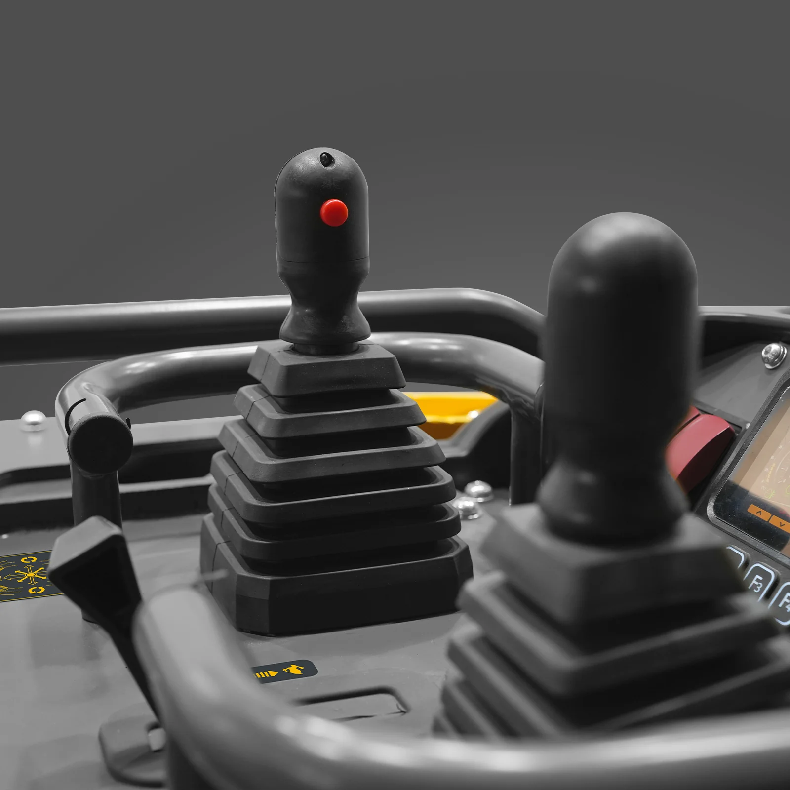 Mini Skid Steer Stand On Compact Track Loader ( 4 in 1 bucket included ) with 25HP KUBOTA D1105 Diesel Engine,  Common Industry Interface (CII),  CROBA  STL1000 - Image 45