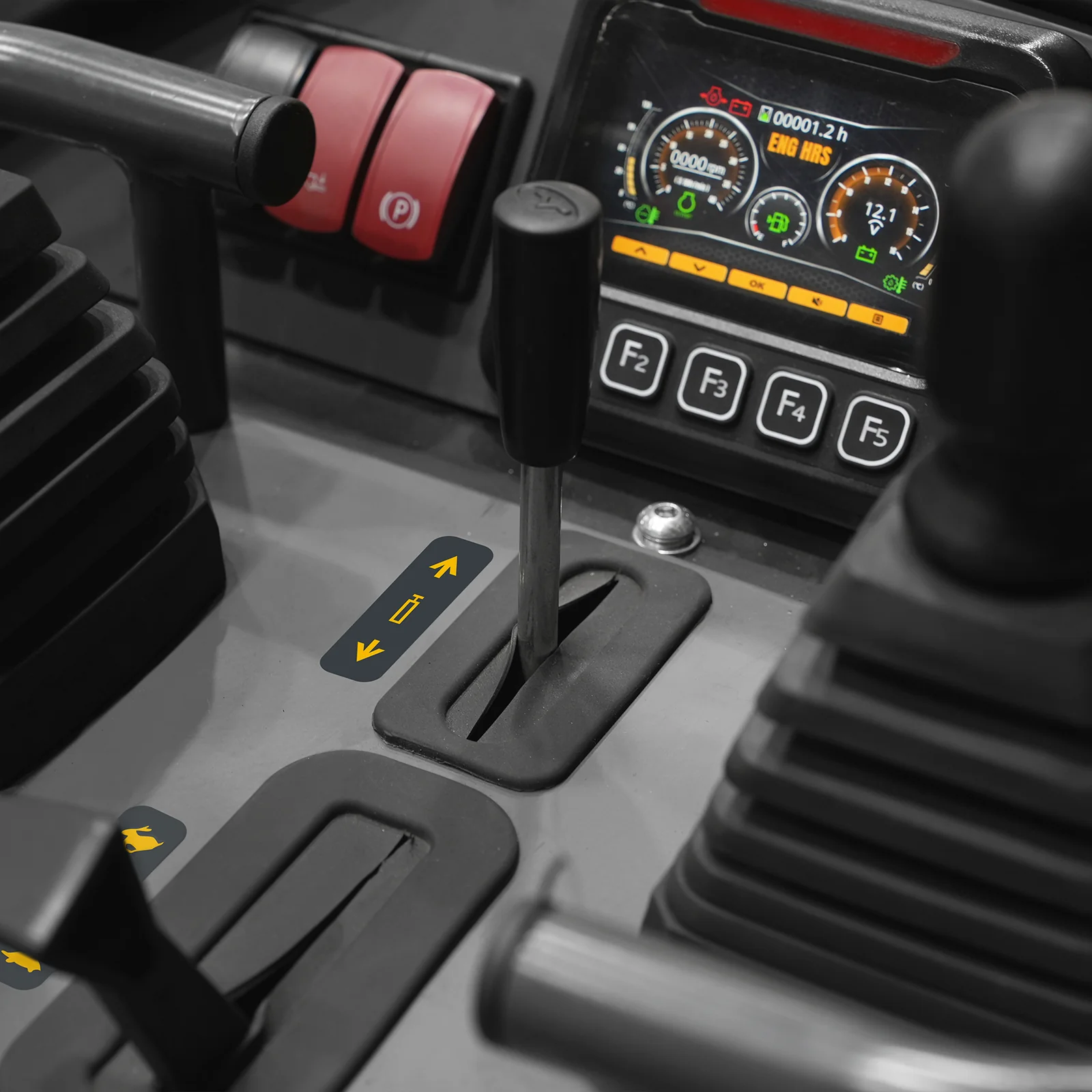 Mini Skid Steer Stand On Compact Track Loader ( 4 in 1 bucket included ) with 25HP KUBOTA D1105 Diesel Engine,  Common Industry Interface (CII),  CROBA  STL1000 - Image 46