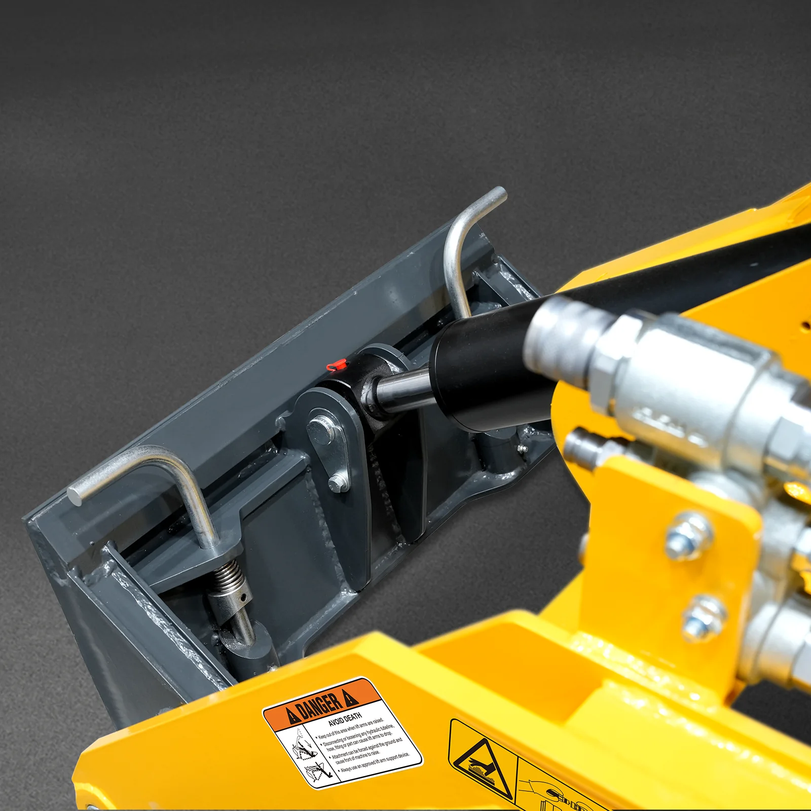 Mini Skid Steer Stand On Compact Track Loader ( 4 in 1 bucket included ) with 25HP KUBOTA D1105 Diesel Engine,  Common Industry Interface (CII),  CROBA  STL1000 - Image 47