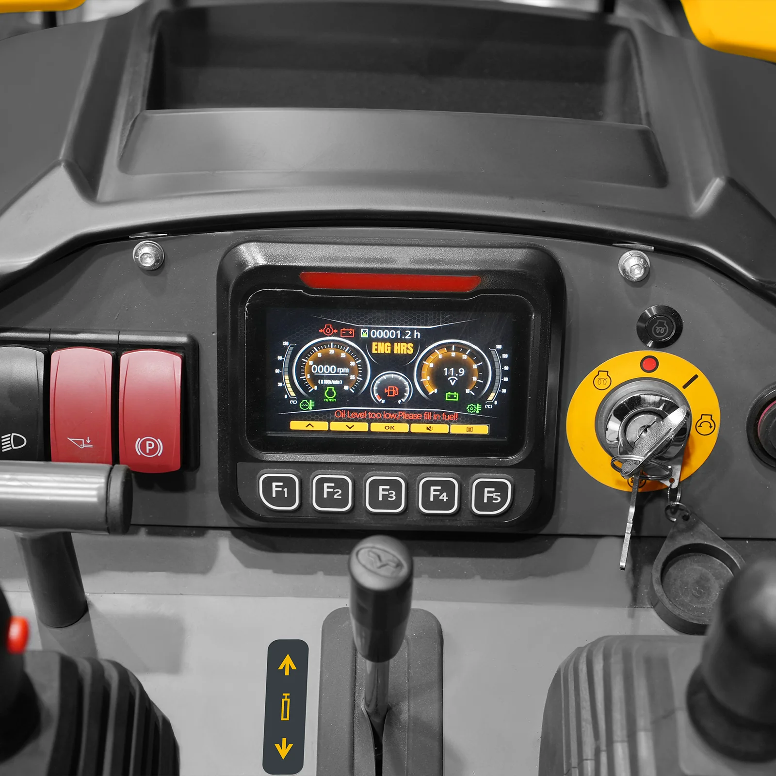 Mini Skid Steer Stand On Compact Track Loader ( 4 in 1 bucket included ) with 25HP KUBOTA D1105 Diesel Engine,  Common Industry Interface (CII),  CROBA  STL1000 - Image 49