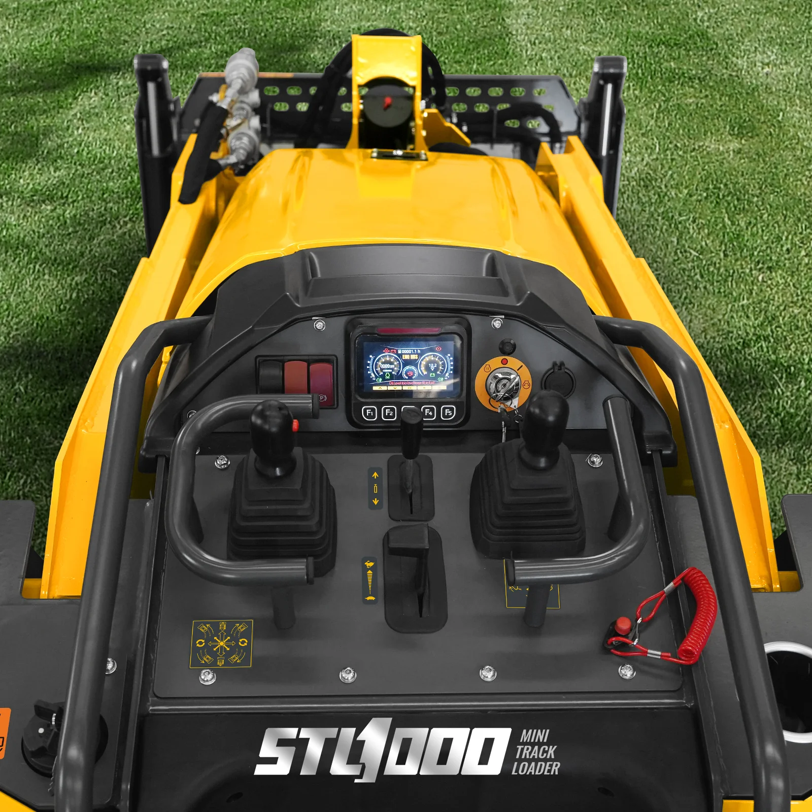 Mini Skid Steer Stand On Compact Track Loader ( 4 in 1 bucket included ) with 25HP KUBOTA D1105 Diesel Engine,  Common Industry Interface (CII),  CROBA  STL1000 - Image 5