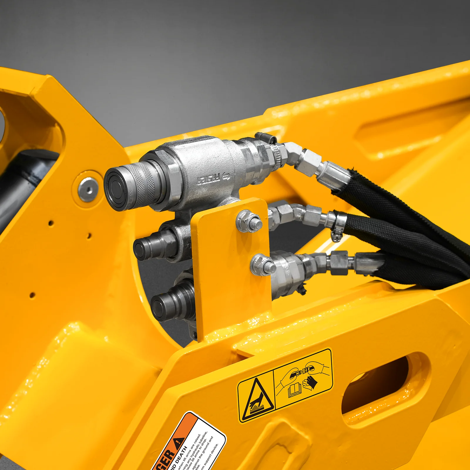 Mini Skid Steer Stand On Compact Track Loader ( 4 in 1 bucket included ) with 25HP KUBOTA D1105 Diesel Engine,  Common Industry Interface (CII),  CROBA  STL1000 - Image 56