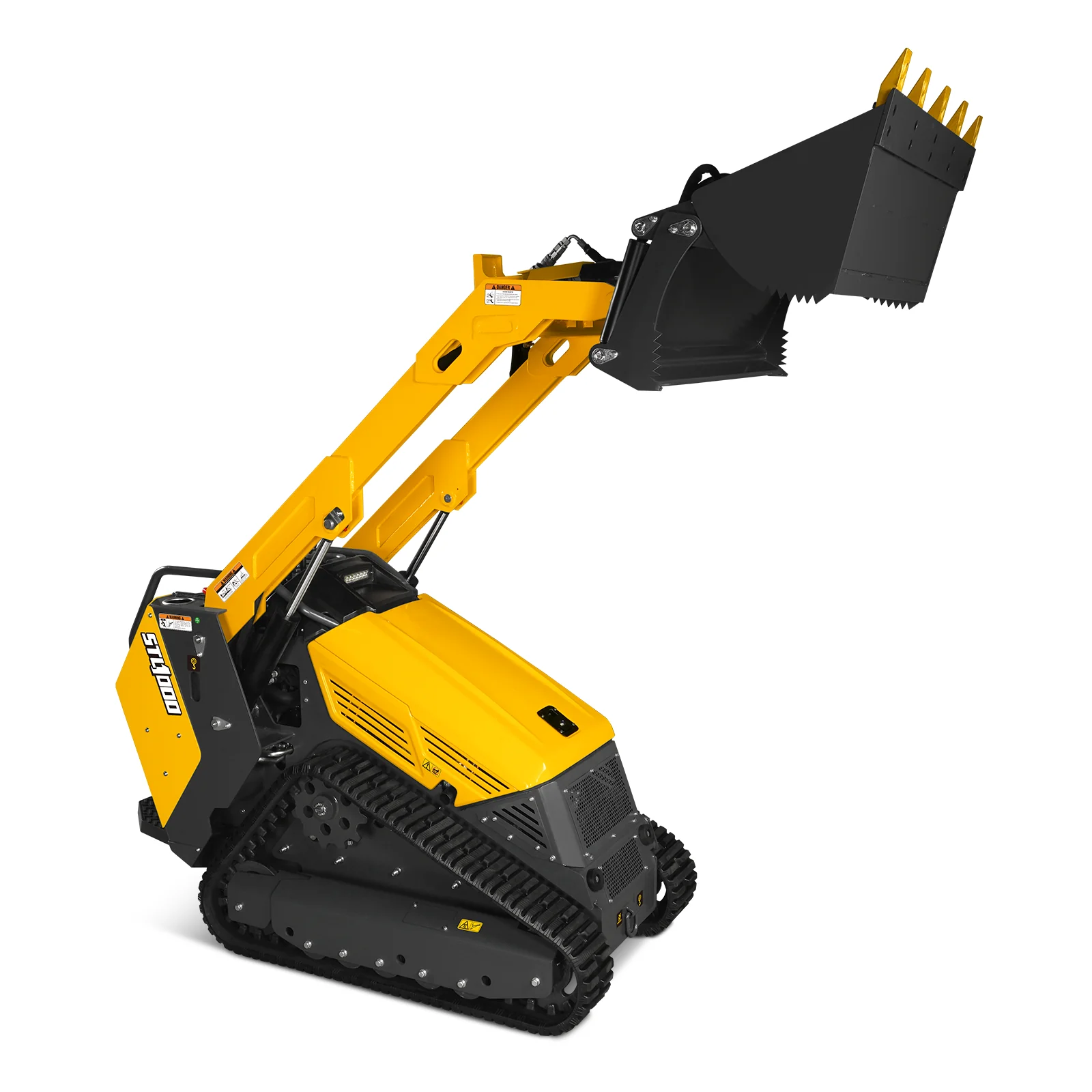 Mini Skid Steer Stand On Compact Track Loader ( 4 in 1 bucket included ) with 25HP KUBOTA D1105 Diesel Engine,  Common Industry Interface (CII),  CROBA  STL1000 - Image 70