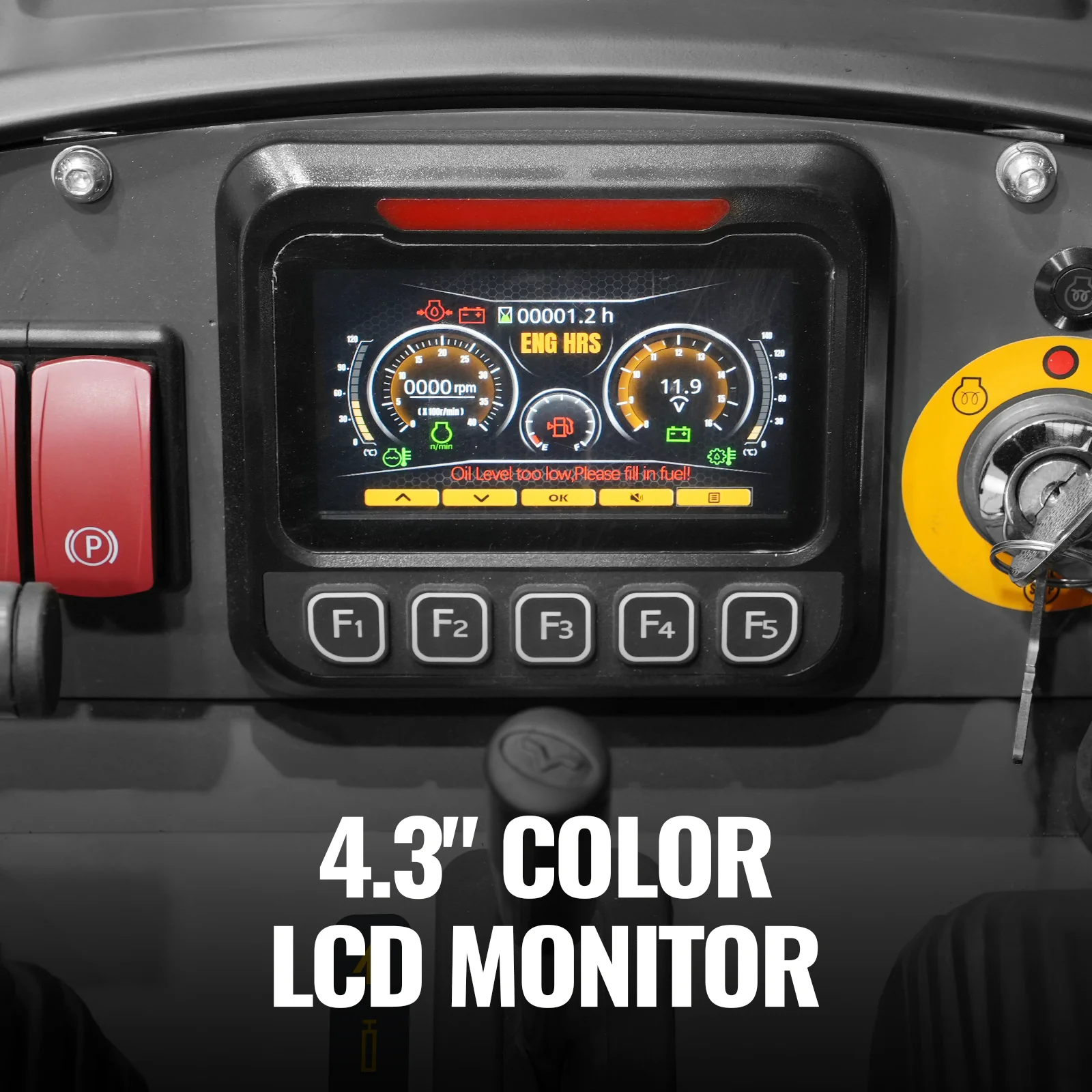 Mini Skid Steer Stand On Compact Track Loader ( 4 in 1 bucket included ) with 25HP KUBOTA D1105 Diesel Engine,  Common Industry Interface (CII),  CROBA  STL1000 - Image 8