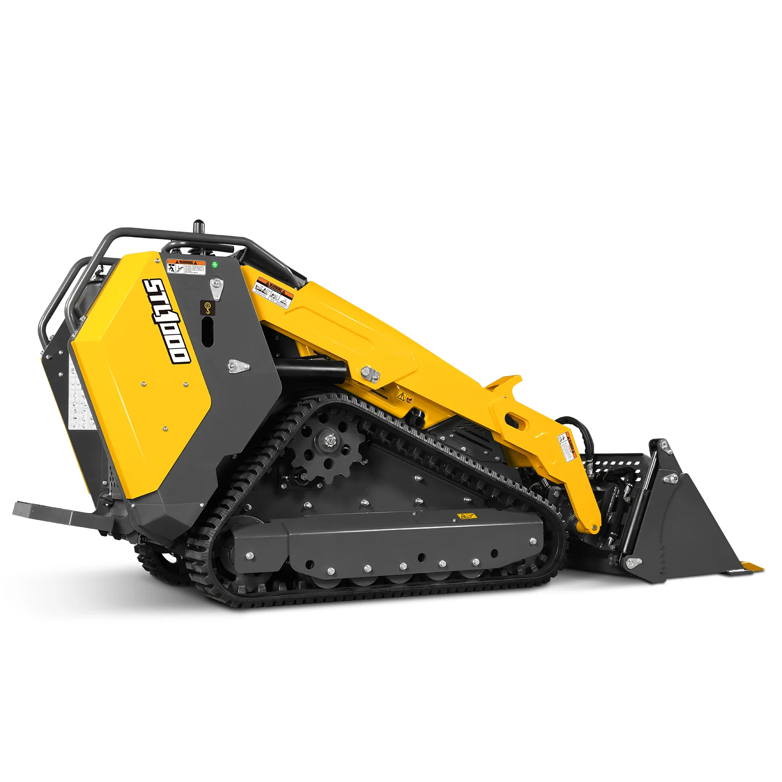 Mini Skid Steer Stand On Compact Track Loader ( 4 in 1 bucket included ) with 25HP KUBOTA D1105 Diesel Engine,  Common Industry Interface (CII),  CROBA  STL1000 - Image 85