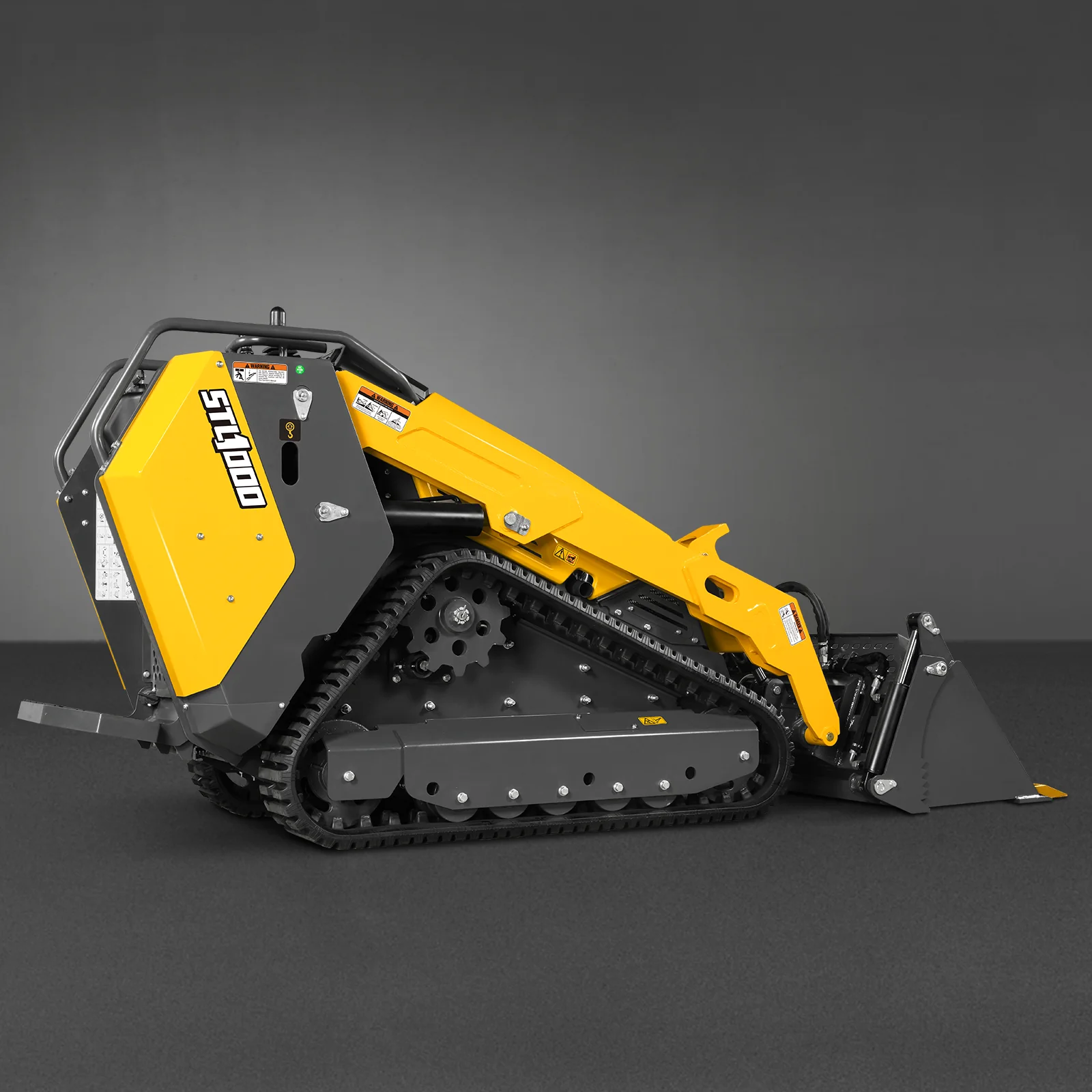 Mini Skid Steer Stand On Compact Track Loader ( 4 in 1 bucket included ) with 25HP KUBOTA D1105 Diesel Engine,  Common Industry Interface (CII),  CROBA  STL1000 - Image 90