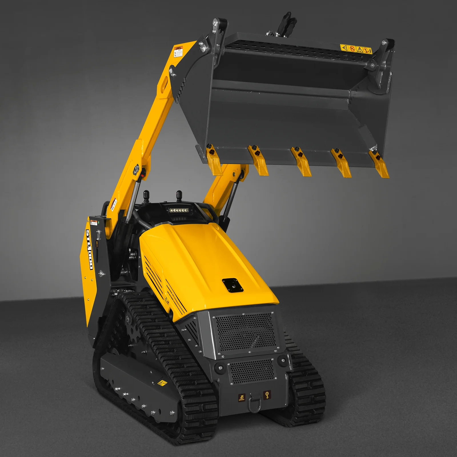 Mini Skid Steer Stand On Compact Track Loader ( 4 in 1 bucket included ) with 25HP KUBOTA D1105 Diesel Engine,  Common Industry Interface (CII),  CROBA  STL1000 - Image 96