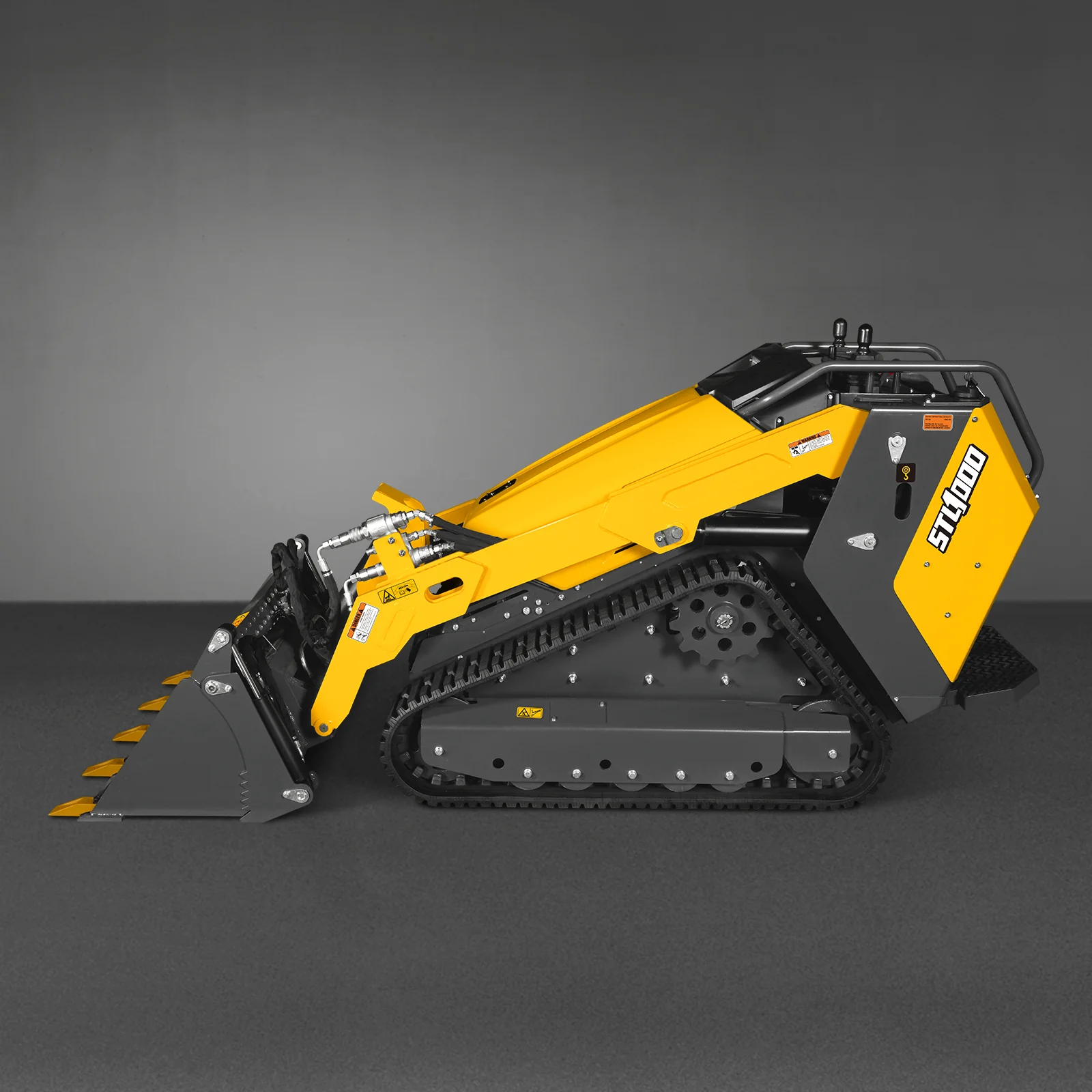 Mini Skid Steer Stand On Compact Track Loader ( 4 in 1 bucket included ) with 25HP KUBOTA D1105 Diesel Engine,  Common Industry Interface (CII),  CROBA  STL1000 - Image 97