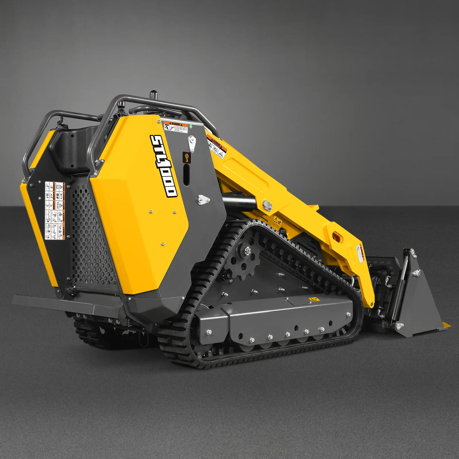 Mini Skid Steer Stand On Compact Track Loader ( 4 in 1 bucket included ) with 25HP KUBOTA D1105 Diesel Engine,  Common Industry Interface (CII),  CROBA  STL1000 - Image 99