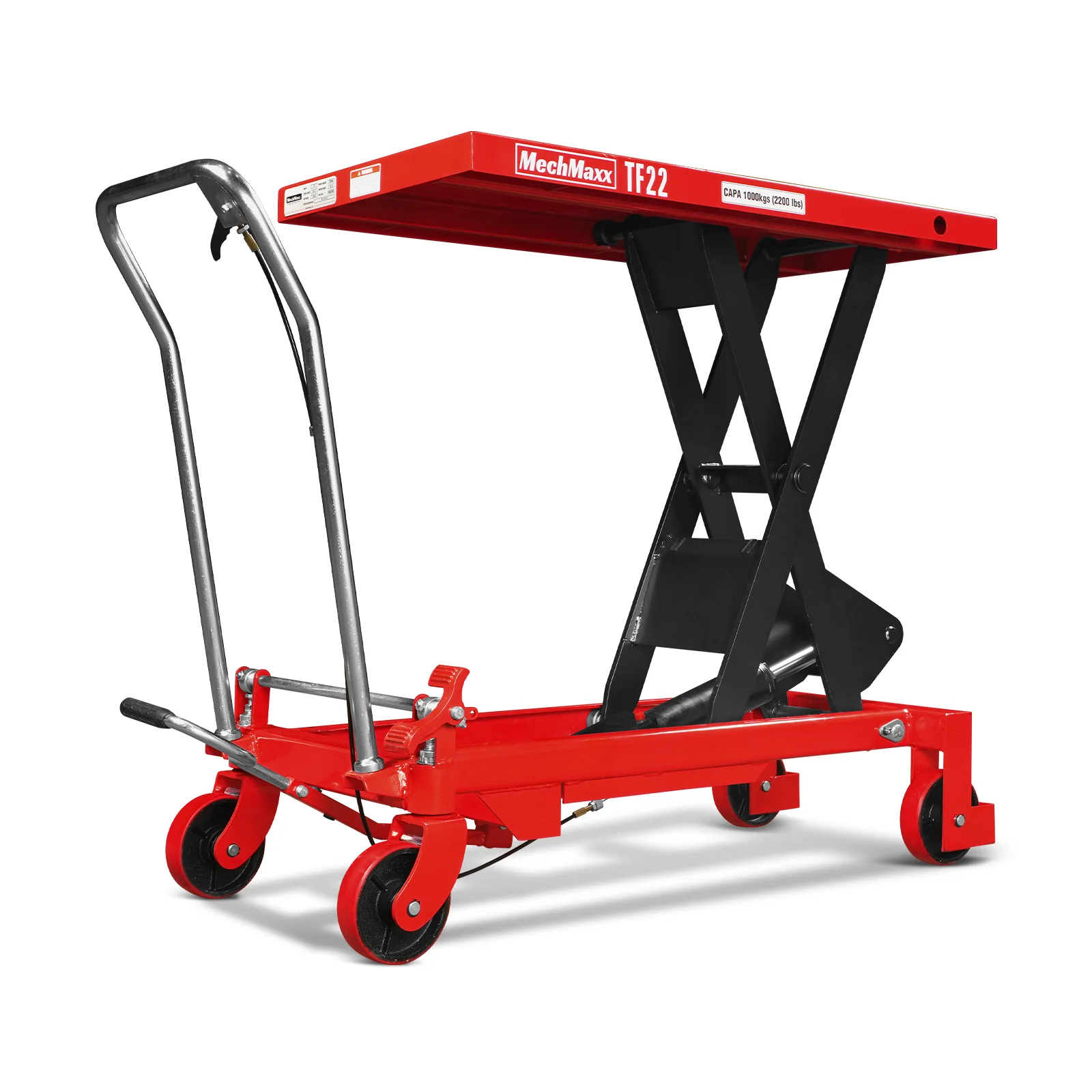 Mobile Scissor Lift Table Cart 2200lbs Capacity, Platform Size, 39.4” x 20.2”, Height 39.4” , TF22 - Image 4