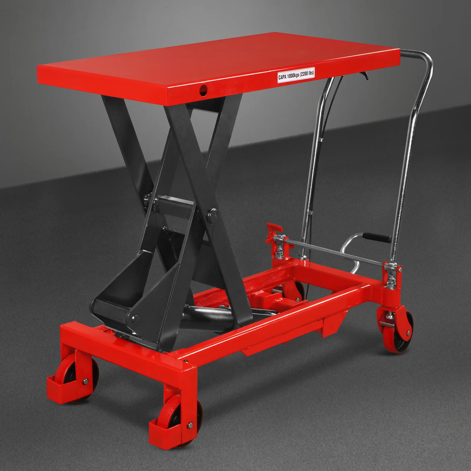 Mobile Scissor Lift Table Cart 2200lbs Capacity, Platform Size, 39.4” x 20.2”, Height 39.4” , TF22 - Image 7