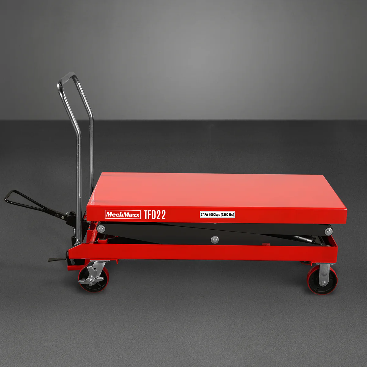 Mobile Double Scissor Lift Table Cart 2200lbs Capacity,  Platform Size,  47.2" x 24",  Height 66.9" ,  TFD22 - Image 15