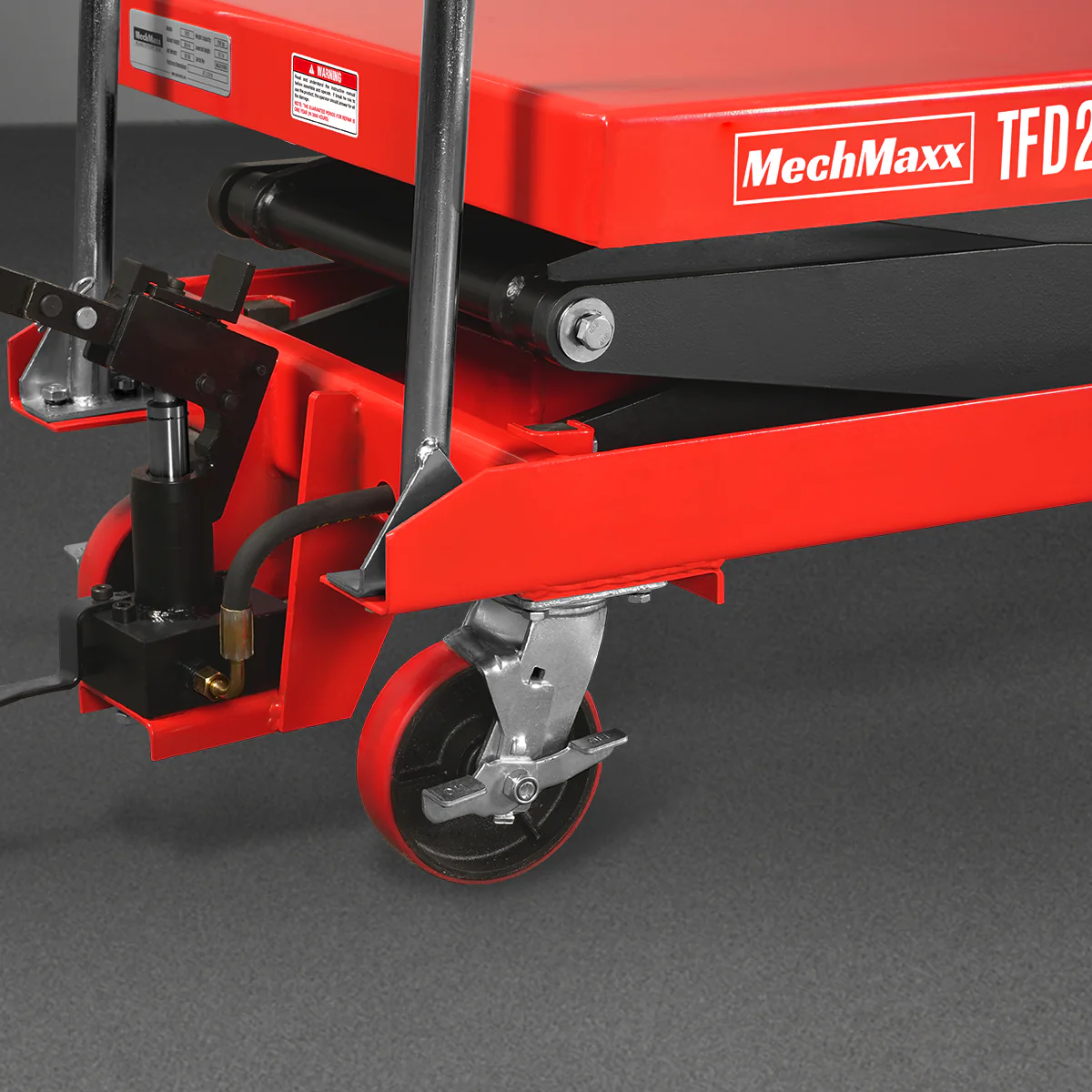 Mobile Double Scissor Lift Table Cart 2200lbs Capacity,  Platform Size,  47.2" x 24",  Height 66.9" ,  TFD22 - Image 9