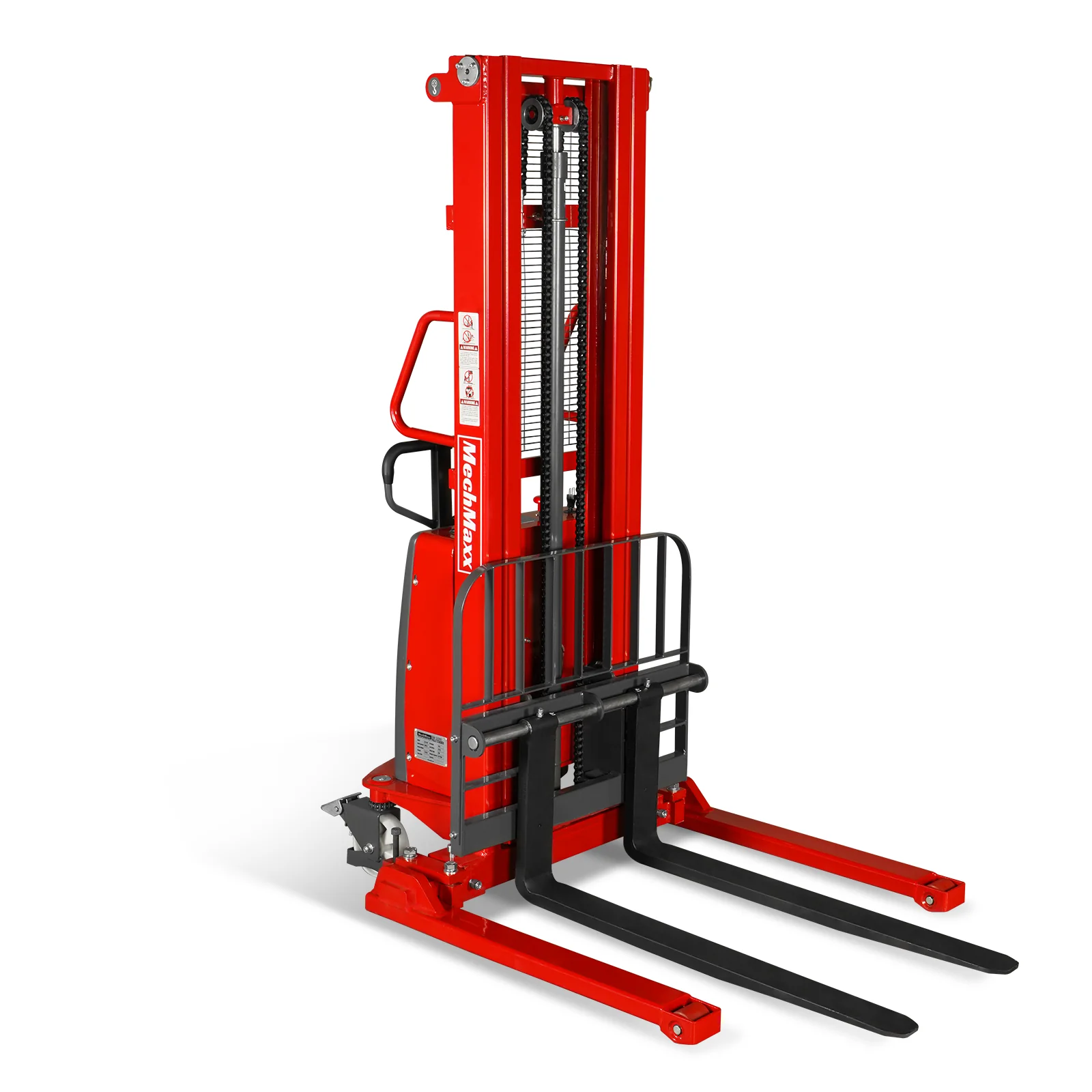 3300lbs Semi-Electric Straddle Stacker,  118" Lift,  Adjustable Legs & Forks,  S33-118S - Image 23