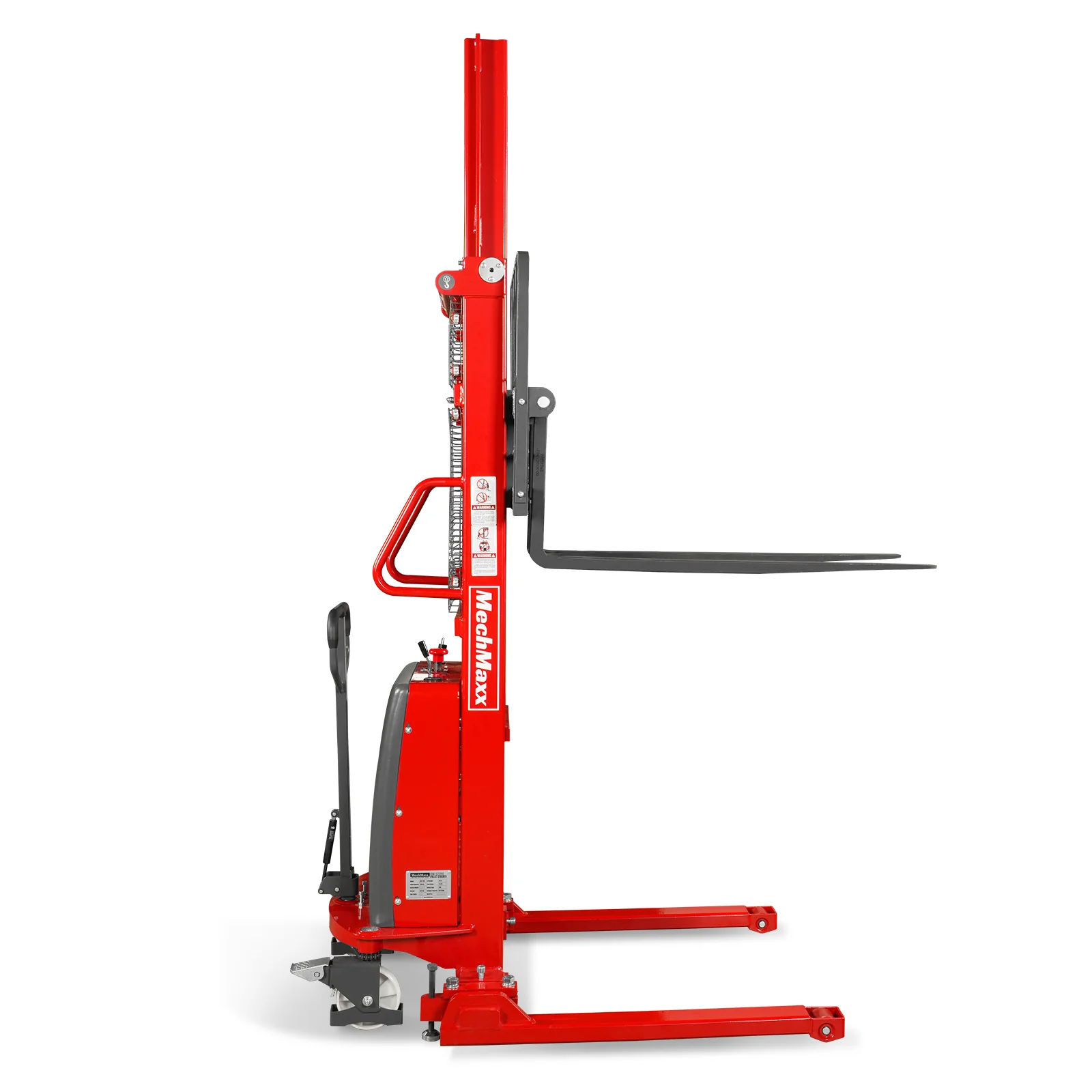 3300lbs Semi-Electric Straddle Stacker,  118" Lift,  Adjustable Legs & Forks,  S33-118S - Image 28