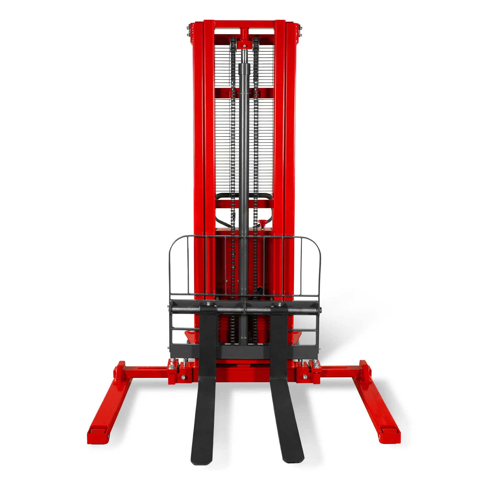 3300lbs Semi-Electric Straddle Stacker,  118" Lift,  Adjustable Legs & Forks,  S33-118S - Image 6