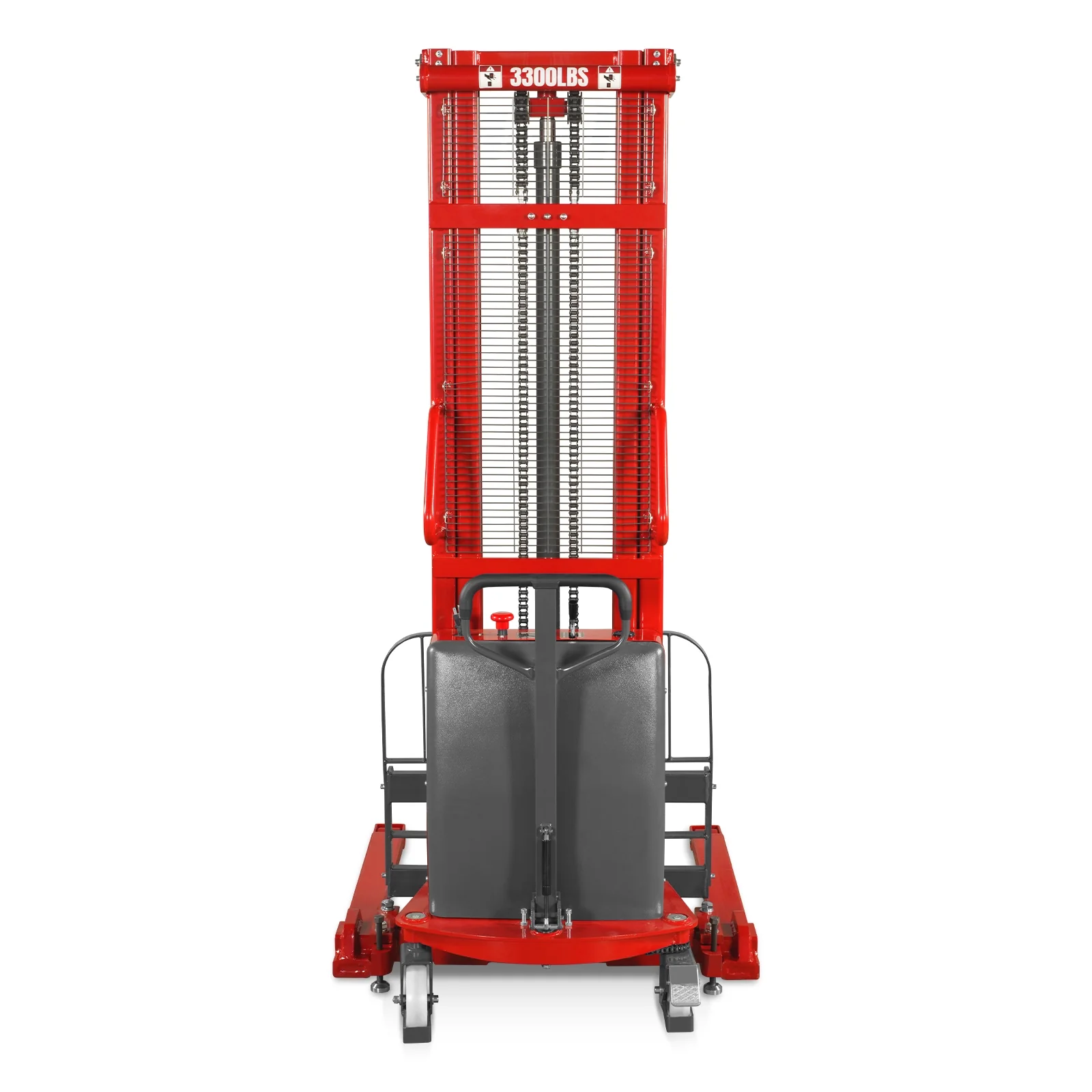 3300lbs Semi-Electric Straddle Stacker,  138" Lift,  Adjustable Legs & Forks,  S33-138S - Image 21