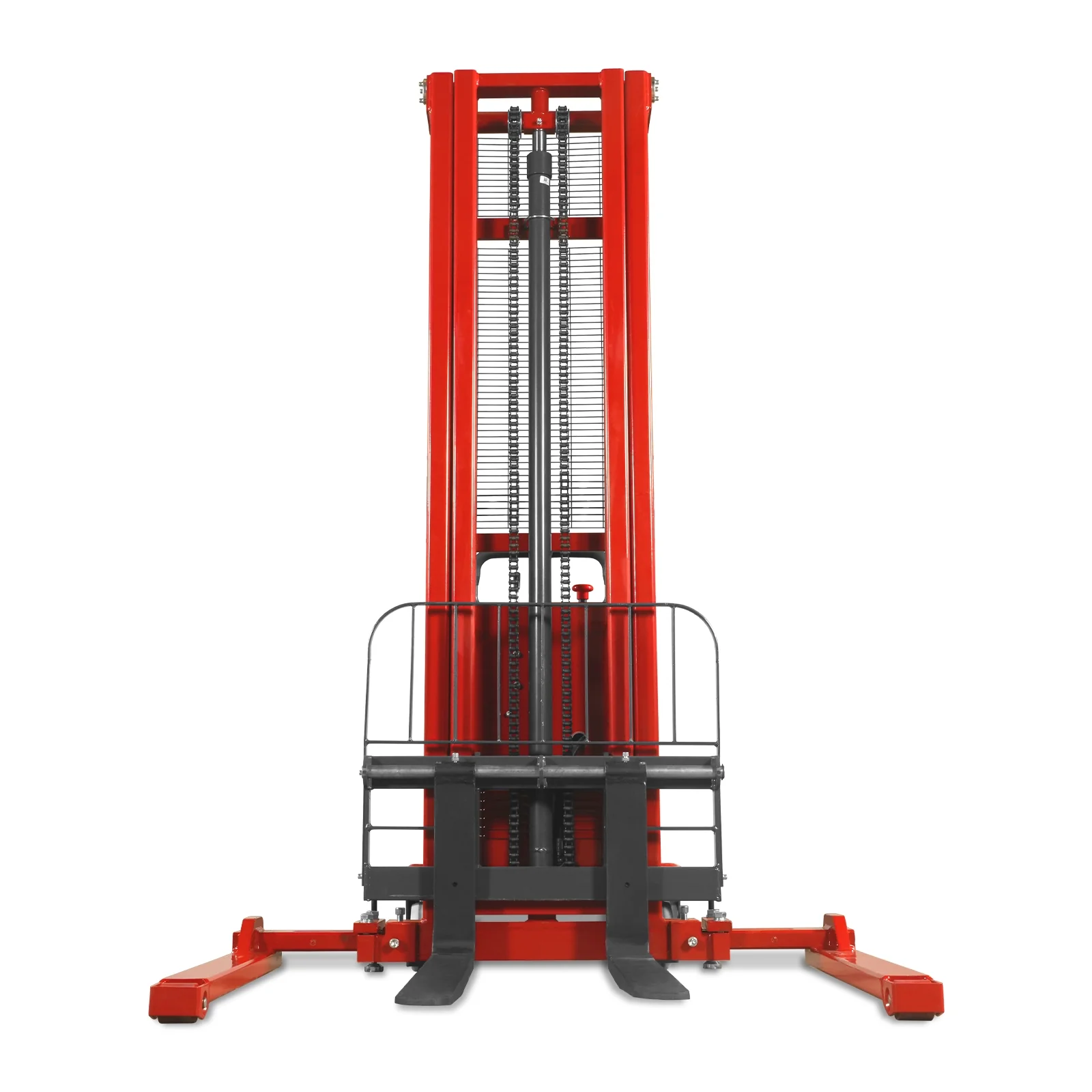 3300lbs Semi-Electric Straddle Stacker,  138" Lift,  Adjustable Legs & Forks,  S33-138S - Image 6