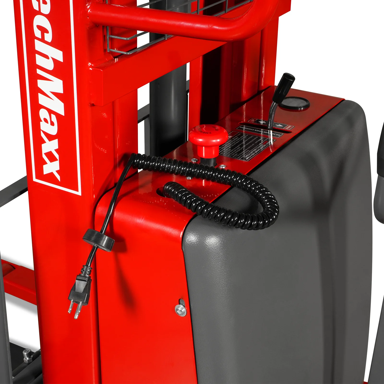 3300lbs Semi-Electric Straddle Stacker,  118" Lift,  Adjustable Legs & Forks,  S33-118S - Image 9