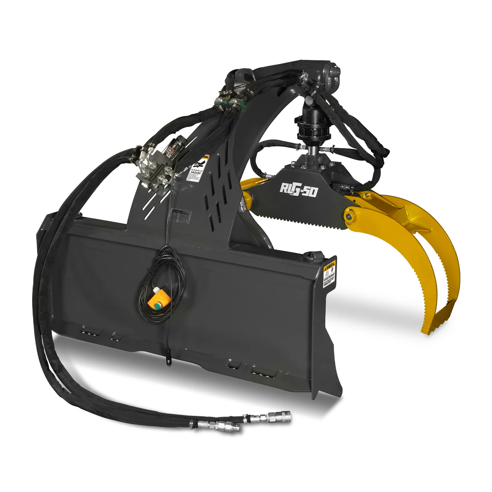 50" Skid Steer Rotary Log Grapple,  360° Rotation,  3000 Lbs Capacity - Image 13