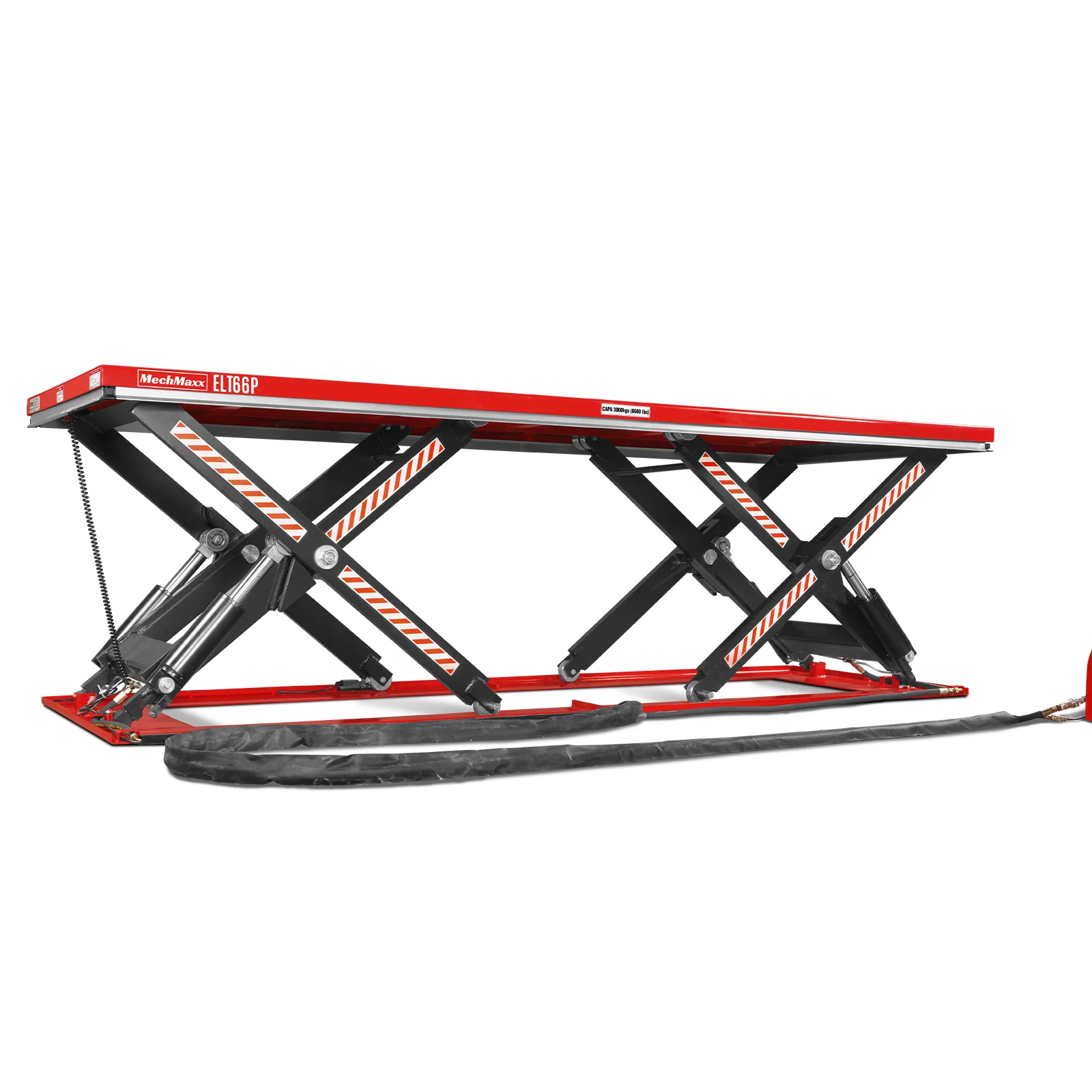 Stationary Electric Hydraulic Parallel Double Scissor Lift Table 6600lb Capacity,  112.9" x 39.4"Platform,  34.3"Lift Height, UL Certified Motor,  ELT66P - Image 17