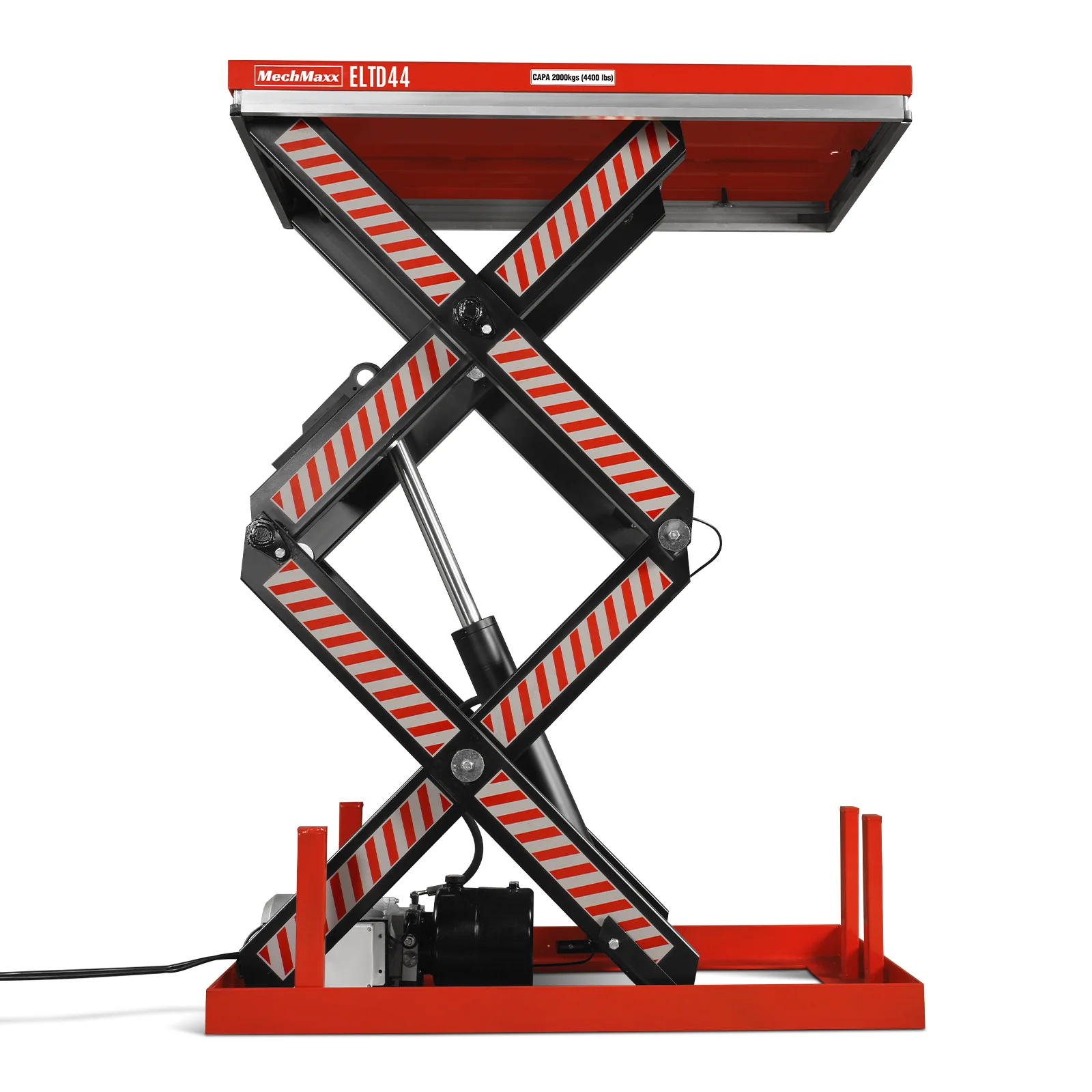 4400lbs Capacity Stationary Electric Hydraulic Double Scissor Lift Table,  51.2" x 33.5" Platform,  70.1" Lift Height,  UL Certified Motor,  ELTD44 - Image 6