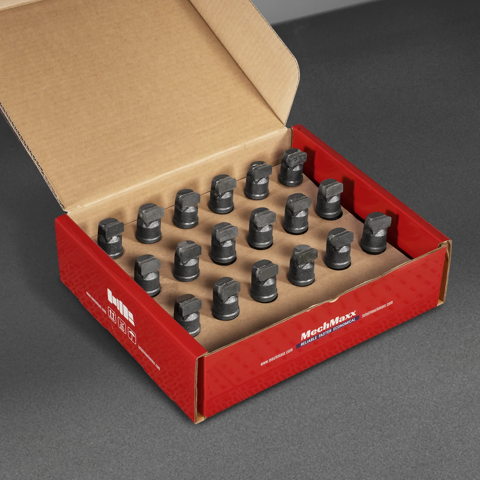 ( 1 Pack / 18 Pcs ) Teeth and Nut for Stump Grinder SG24; SG24PRO; SG61; SG30PRO, 1 Pack 18 teeth (SKU: 150151;150151G;150181;150181G;150182;150182G;150501) - Image 5